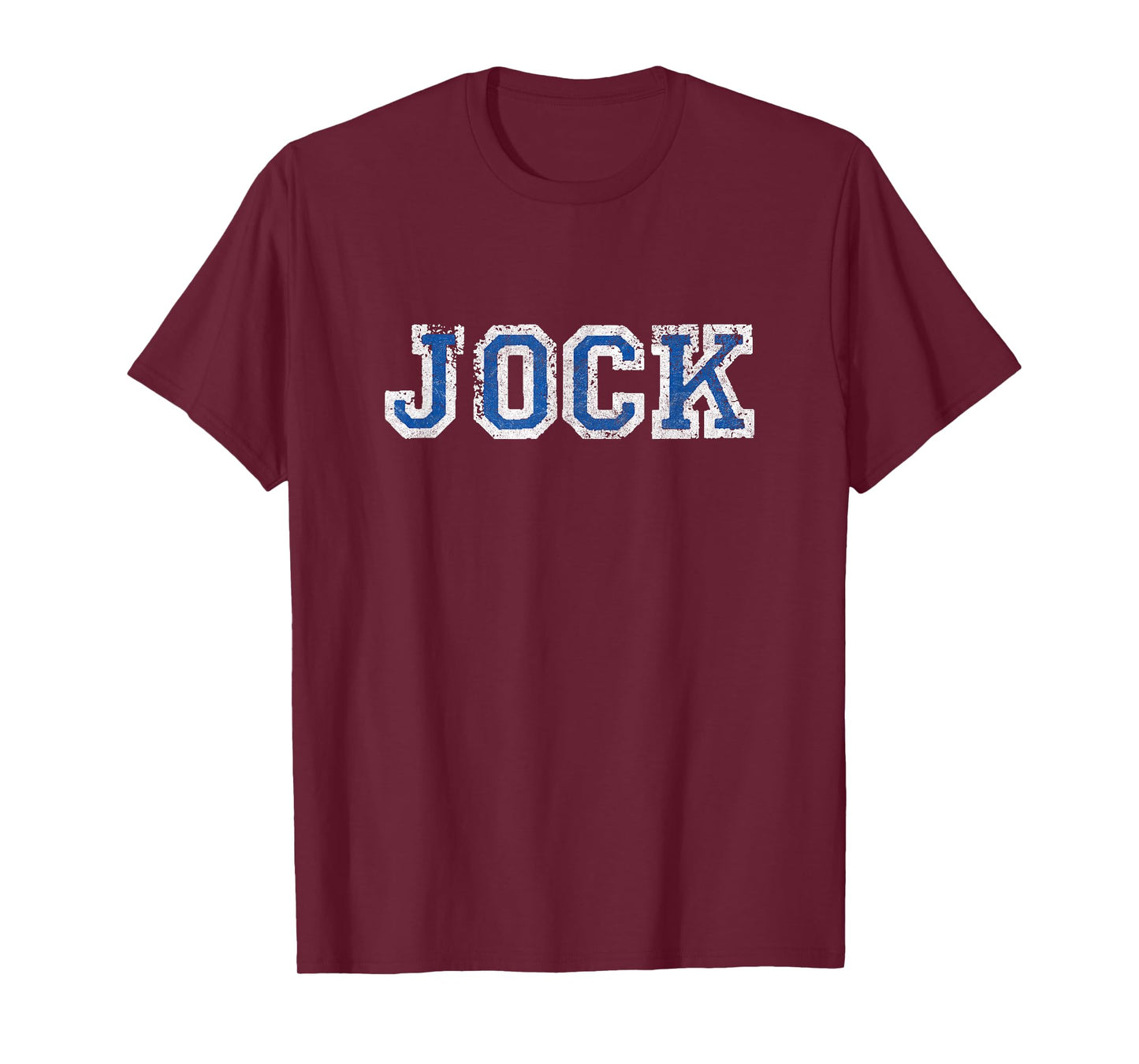 JOCK retro varsity distressed sports player cosplay college T-Shirt