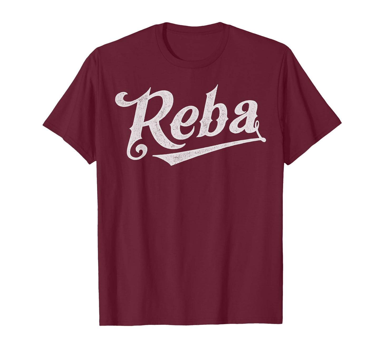 Vintage Reba Name Retro Style 70s 80s First For Men Women T-Shirt