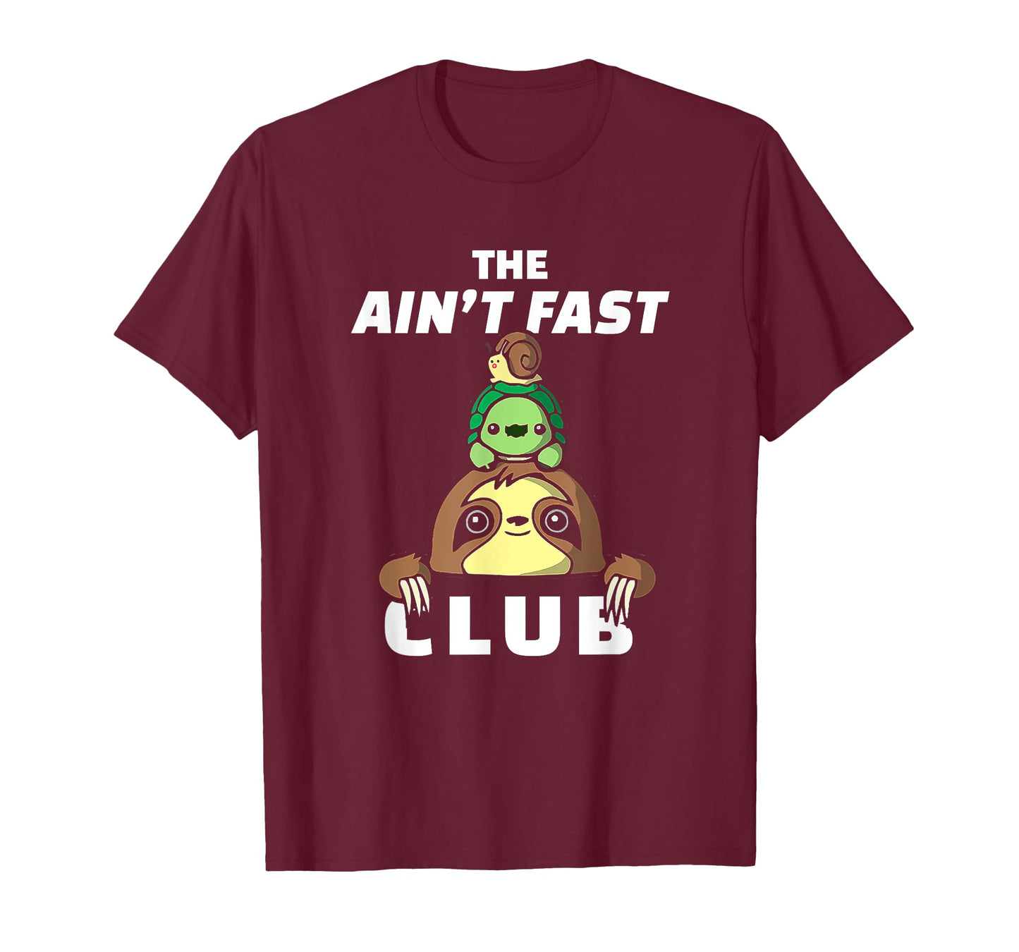 Funny Sloth Running Team The Ain't Fast Club Slow Runner T-Shirt