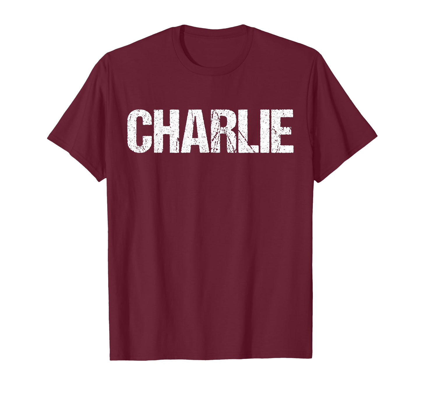 Charlie Personalized Name Text Design T-Shirt