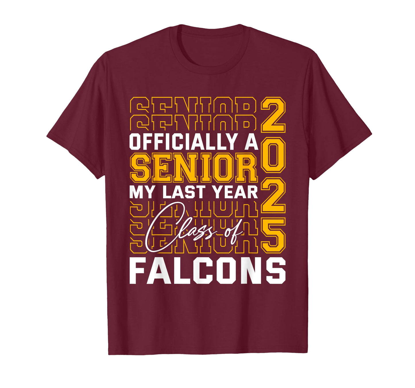 Fairfield Falcons Officially a Senior Class of 2025 HS T-Shirt