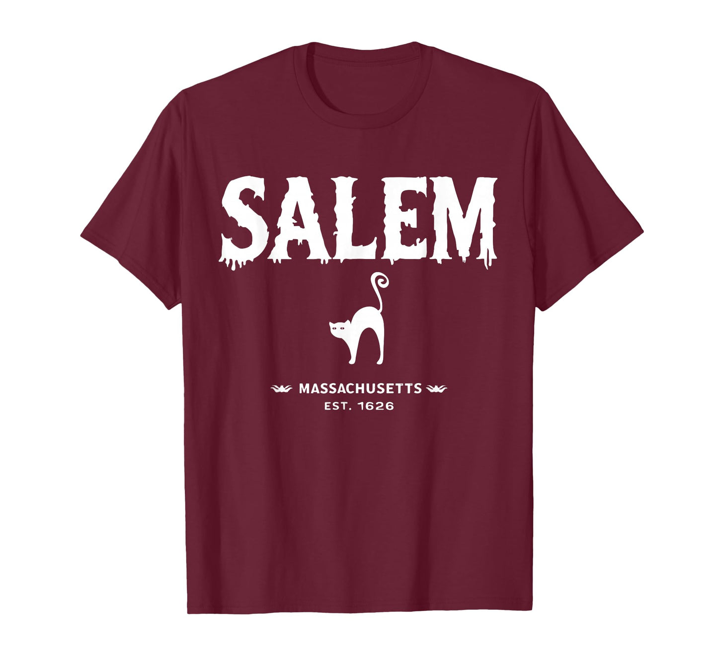 Salem 1626 Massachusetts MA Vintage Halloween Witch Costume T-Shirt