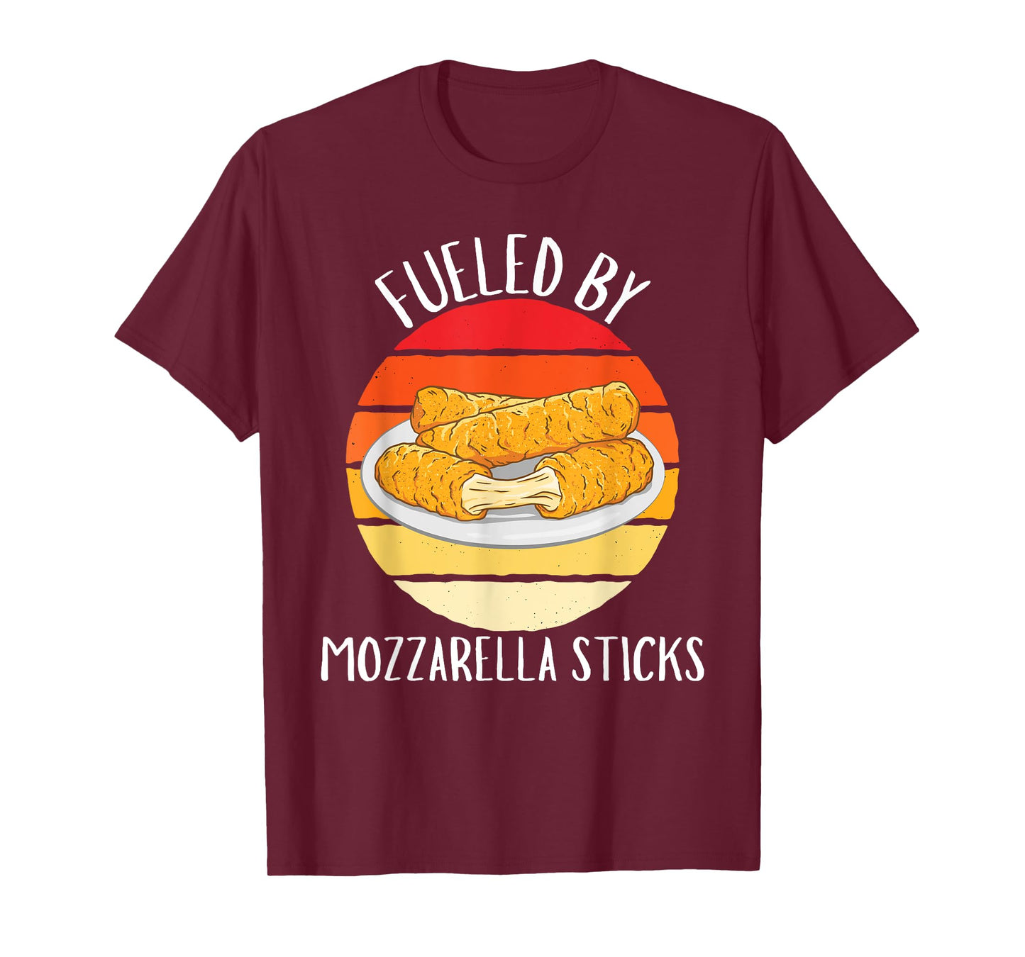 Vintage Fueled By Mozzarella Sticks Food Lover T-Shirt