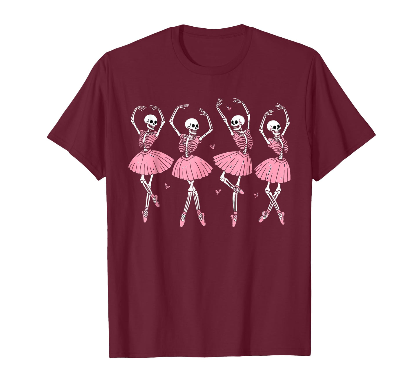 Skeleton Ballerinas Ballet Dance Cute Girl Halloween Costume T-Shirt