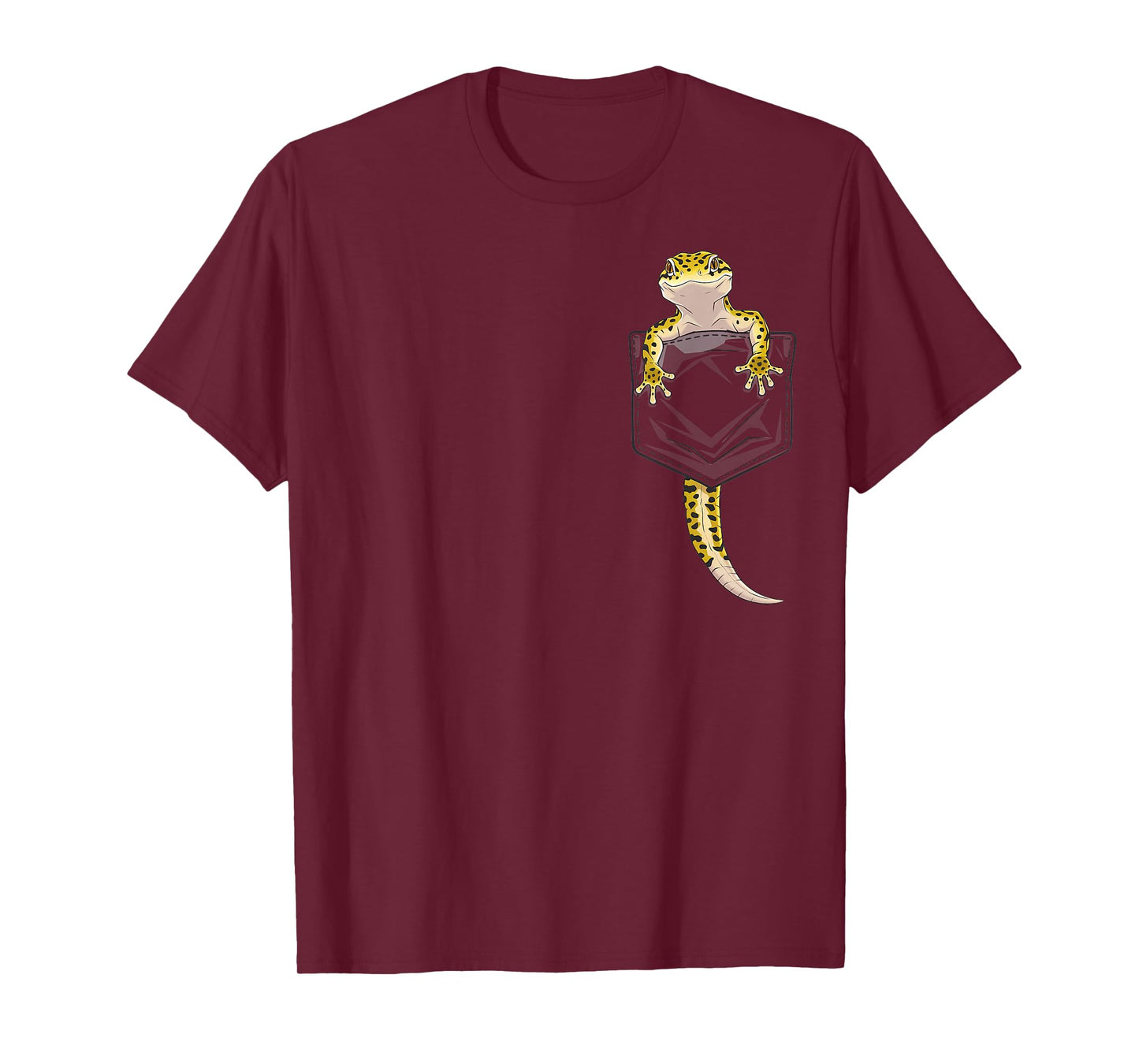 Cute Lizard Reptile Leopard Gecko Pocket Gifts Men Women Kid T-Shirt