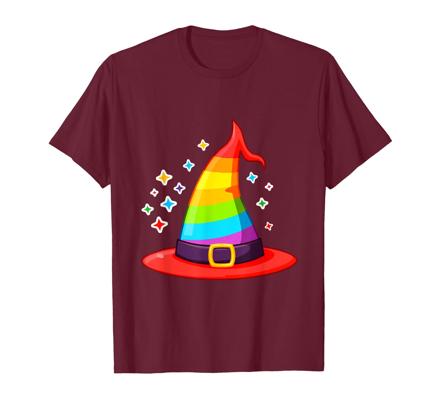 Rainbow Witch Hat LGBTQ Halloween T-Shirt