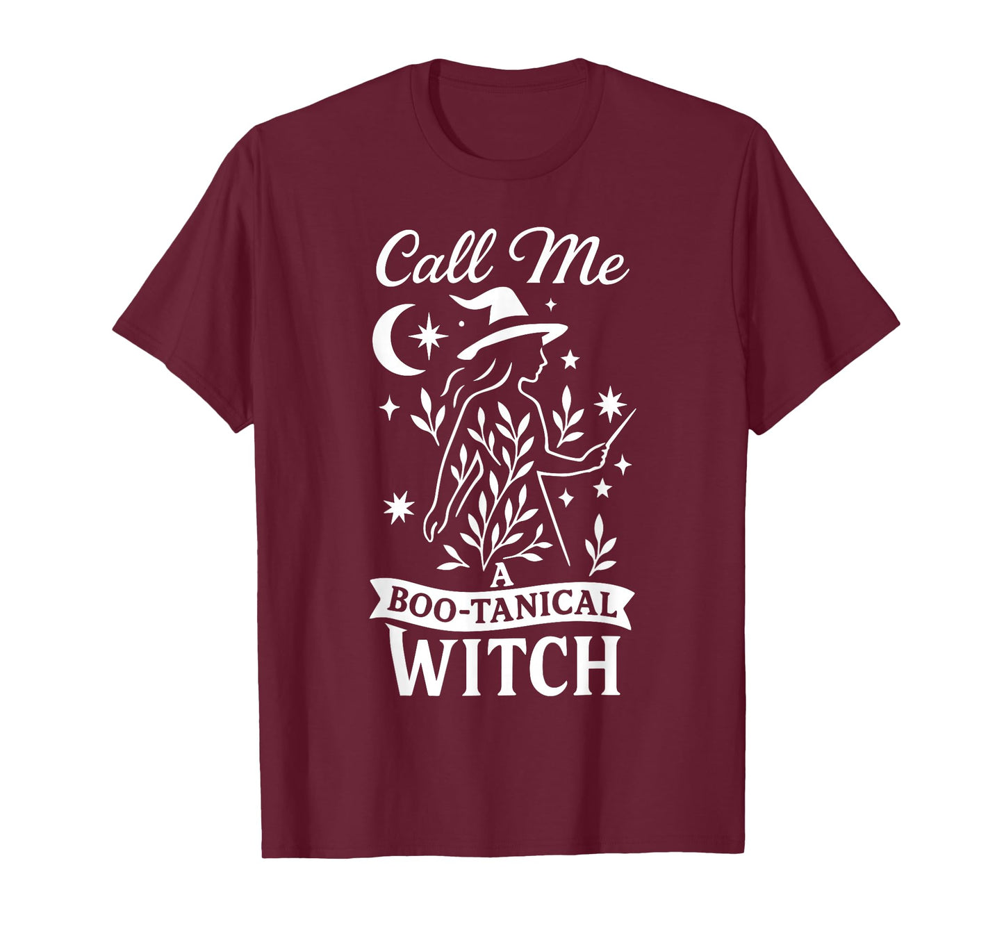 Call Me A Boo-Tanical Witch Halloween T-Shirt
