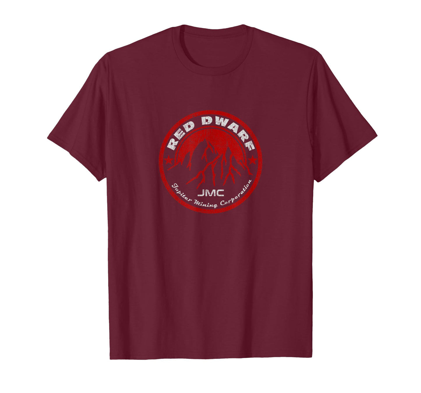 Red Dwarf - Jupiter Mining Corporation - JMC - Distressed T-Shirt