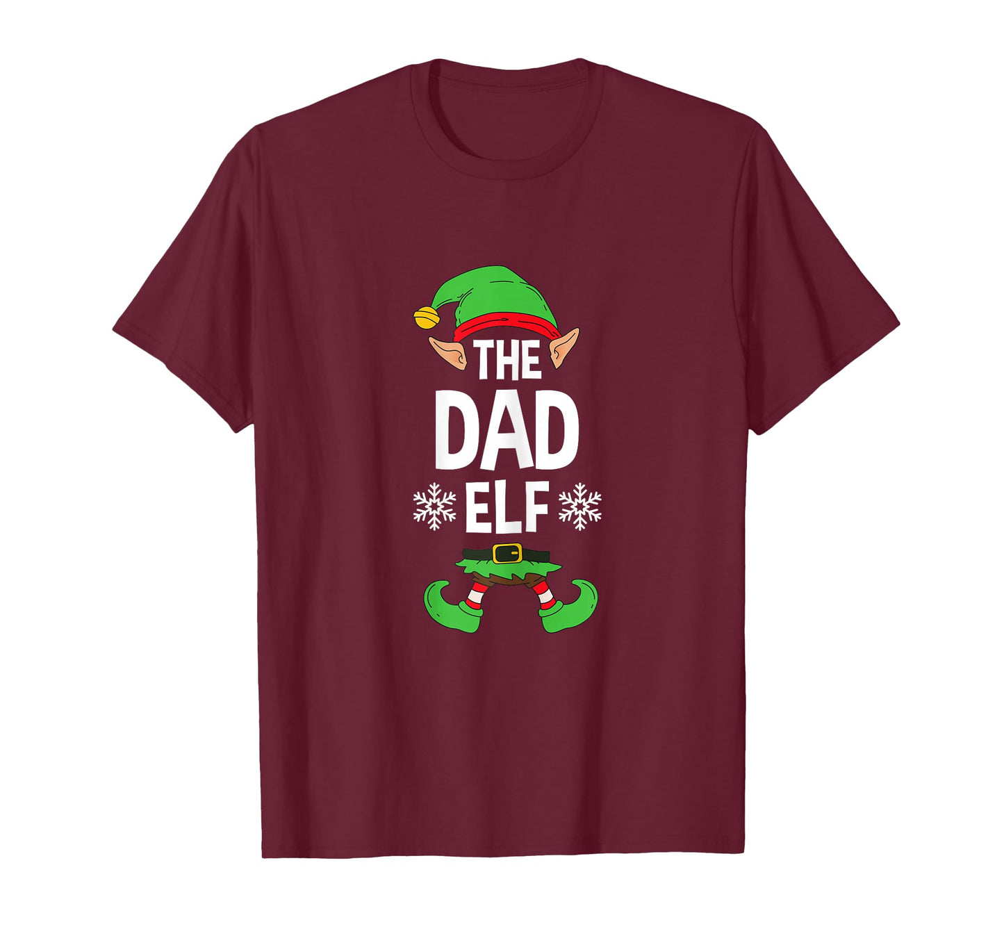 The Dad Elf Party Family Group Matching X-Mas Father Saying T-Shirt