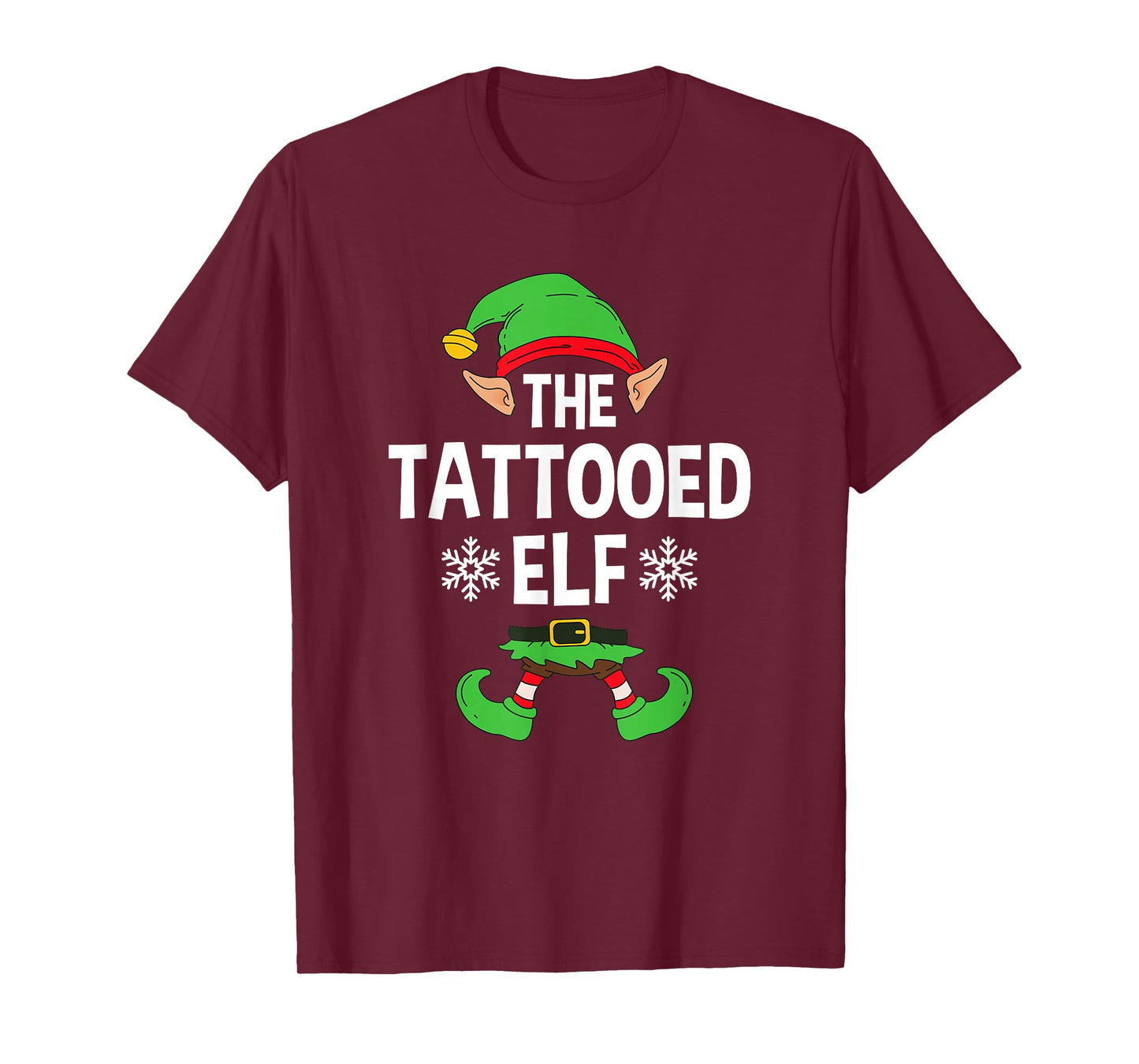The Tattooed Elf Party Family Group Matching X-Mas Tattoo T-Shirt