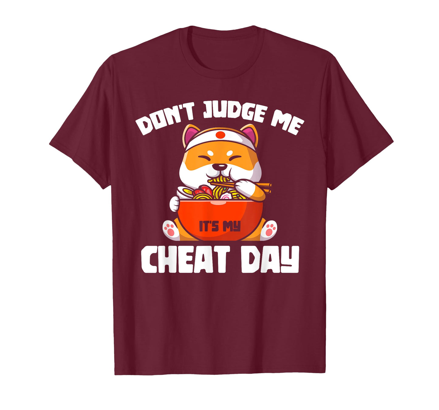 Funny Animal Lover Gift Cute Cat Gym Workout Cheat Day T-Shirt