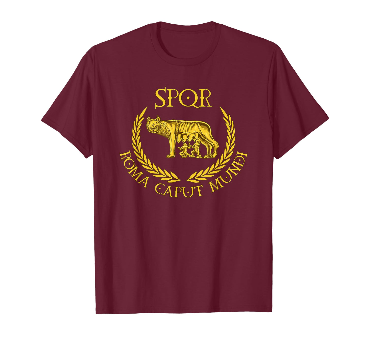 SPQR - Roma Caput Mundi - Capitoline Wolf T-Shirt