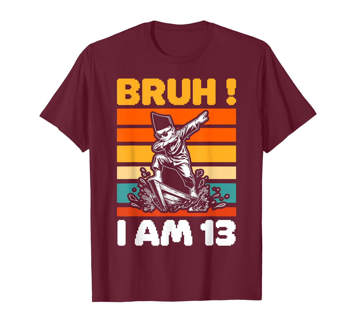 Aura Farming Boy 13 Years Old 13th Birthday Bruh I'm 13 T-Shirt