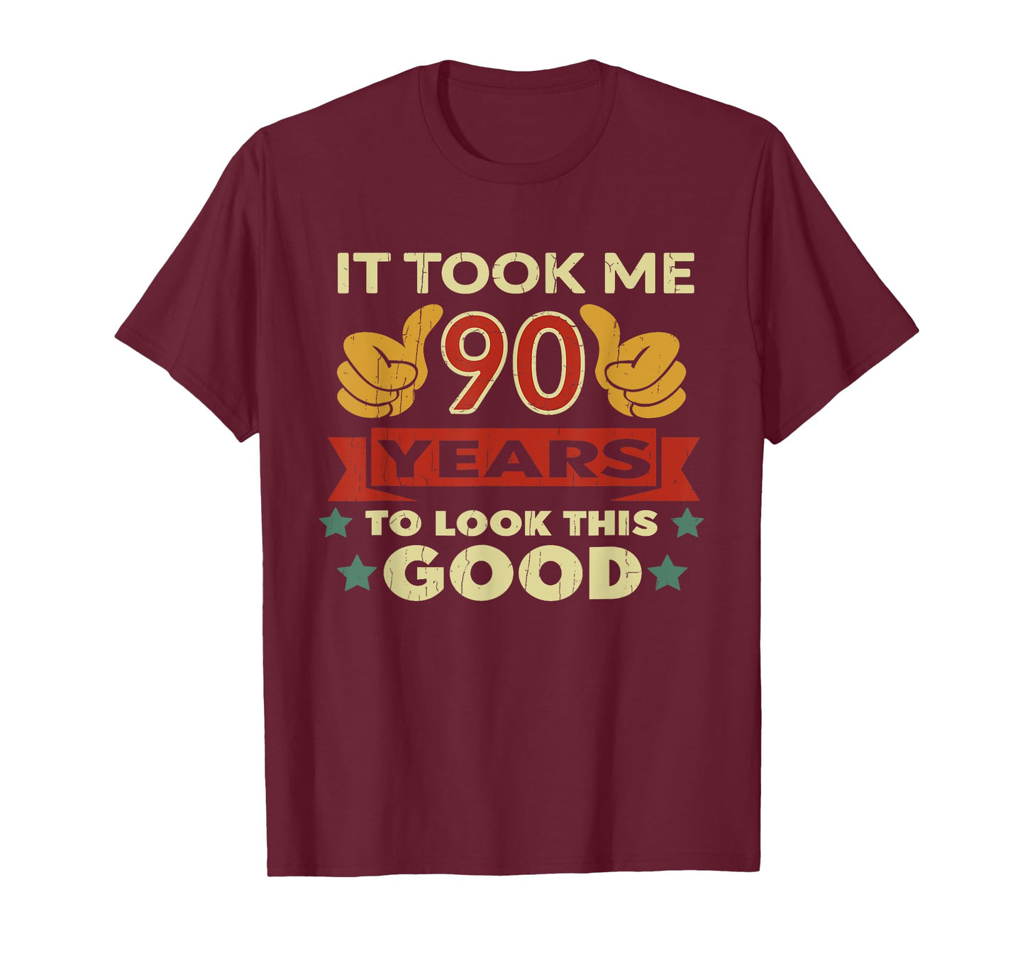 It Took Me 90 Years Vintage 90th Birthday T-Shirt
