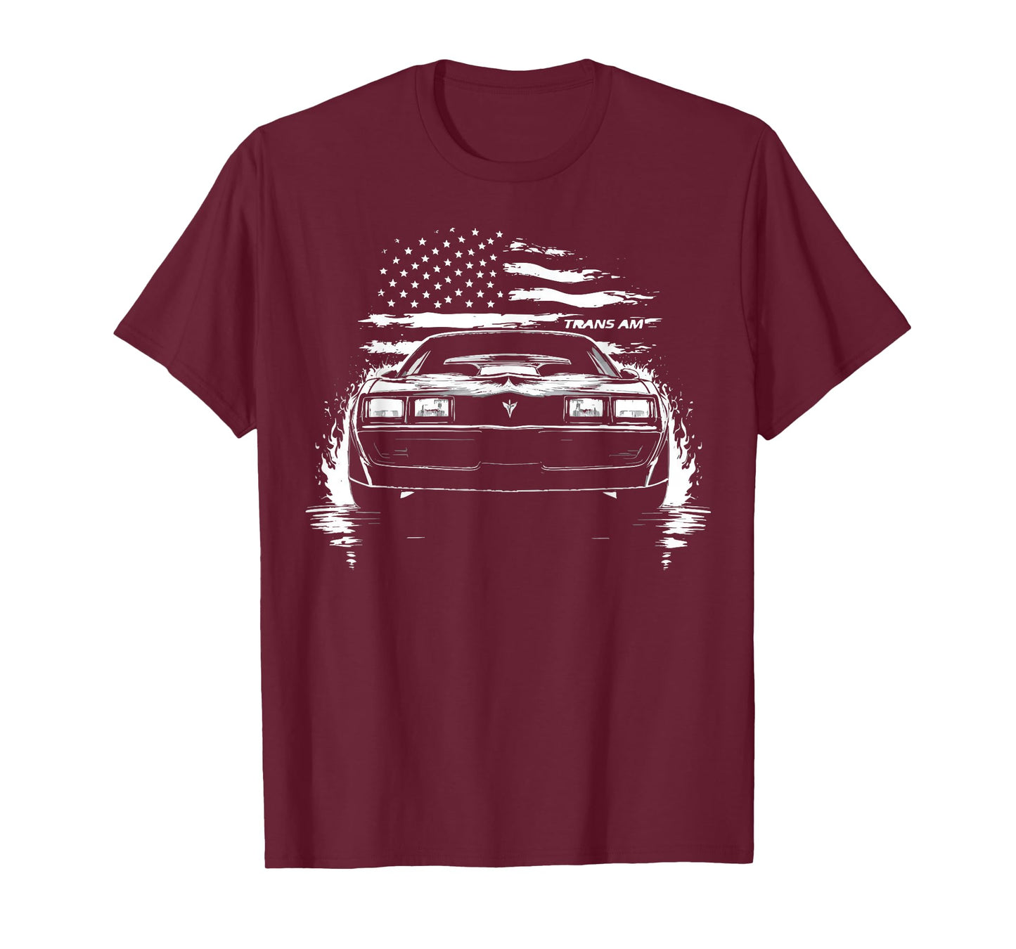 1982 Trans Am Muscle Car Patriotic Flag USA 1980's Trans Am T-Shirt