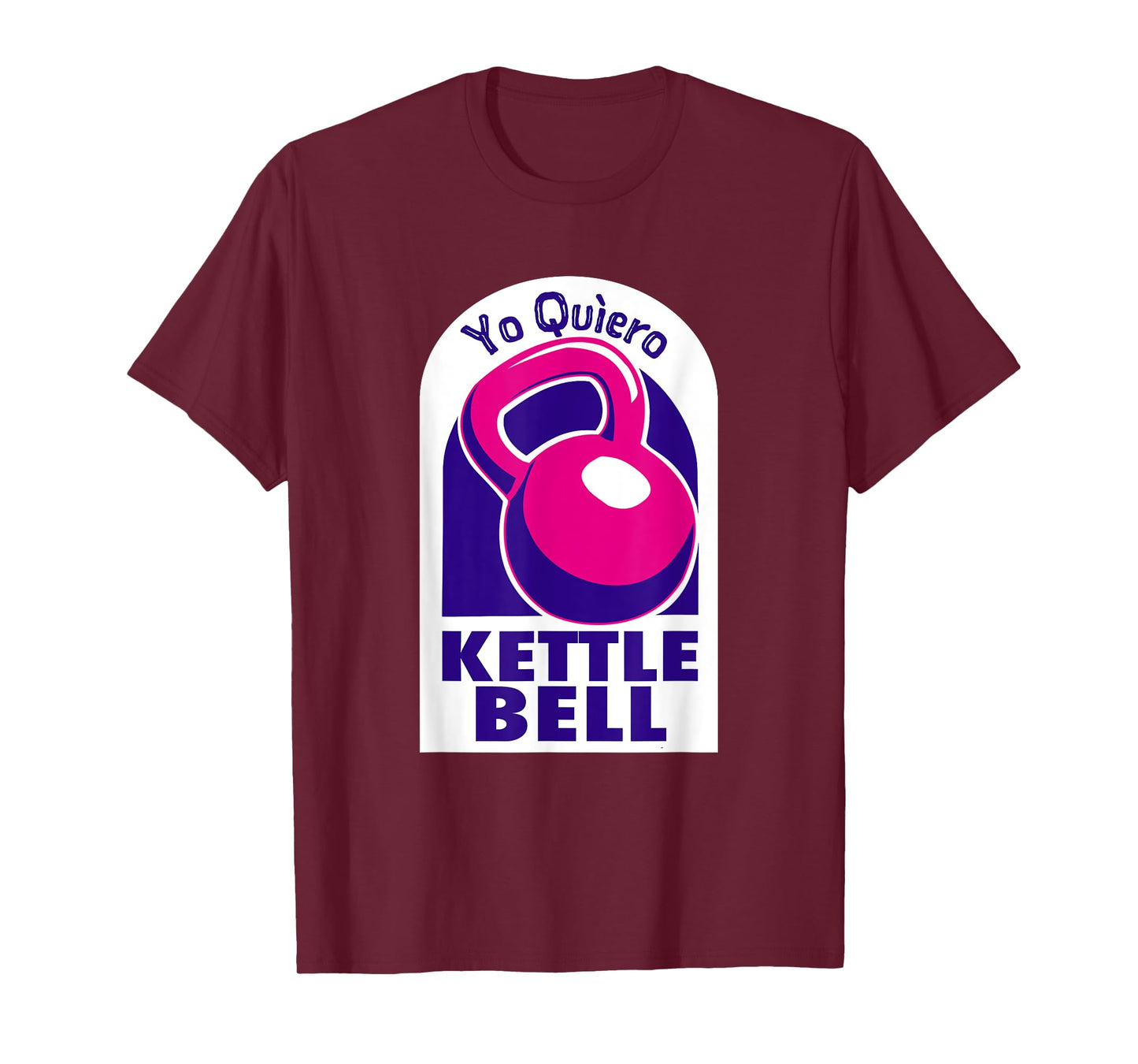 Kettlebell Workout Shirts and Tacos Kettlebell Yo Quiero Funny T-Shirt Black Small Classic Fit Short Sleeve Crew Neck T-Shirt