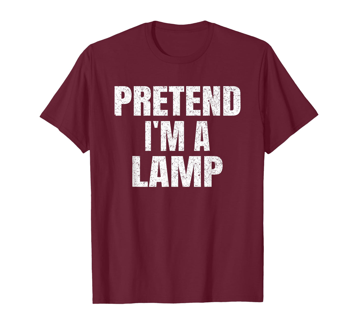 Pretend I'm A Lamp Family Group Lazy Easy Halloween Costume T-Shirt