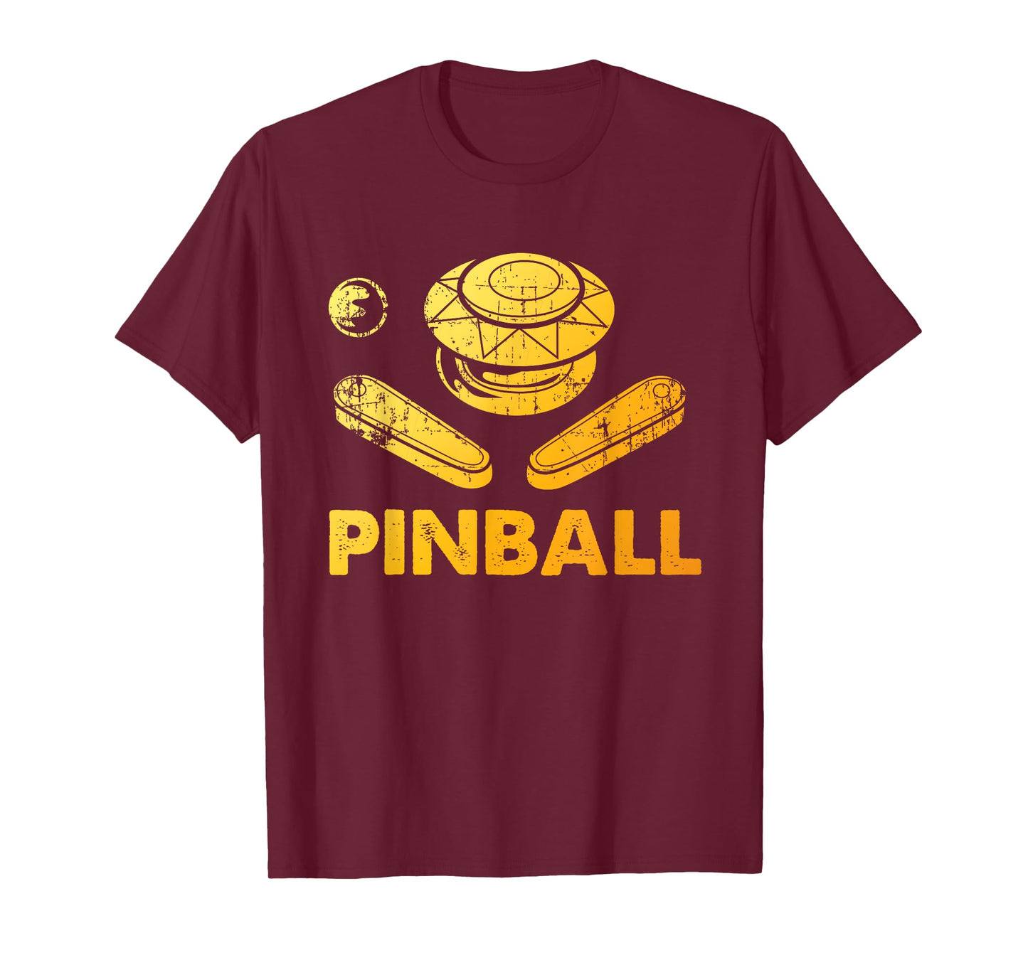 Cool Arcade Gaming Pinball Player Gift Men Women Vintage Pinball Funny Pinballer Machine Flipping Ball Lovers T-Shirt