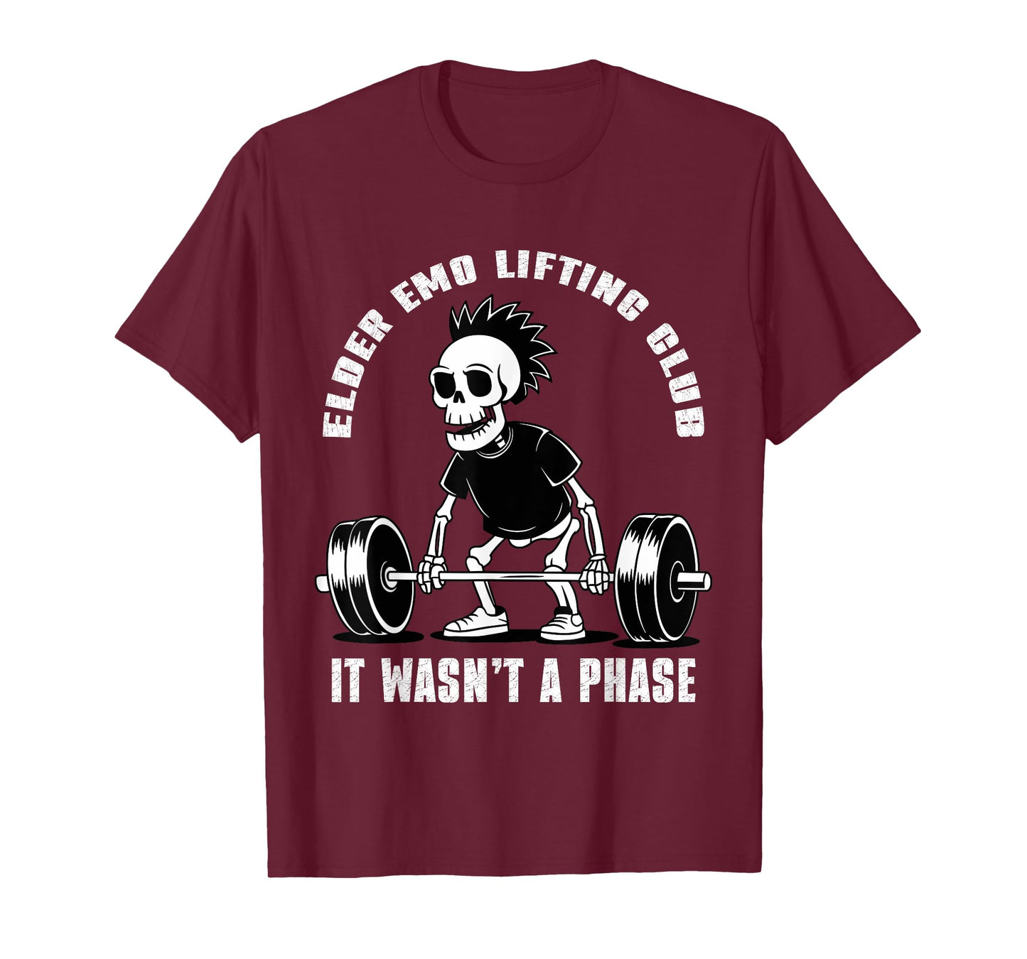 Elder Emo Lifting Club It Wasn't A Phase T-Shirt
