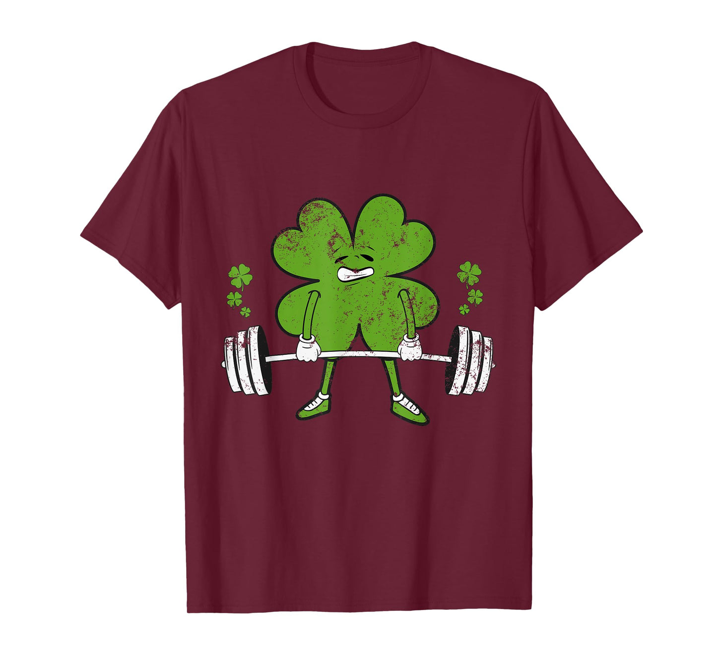 Lifting Shamrock St Patricks Day Fitness Gym Workout women T-Shirt