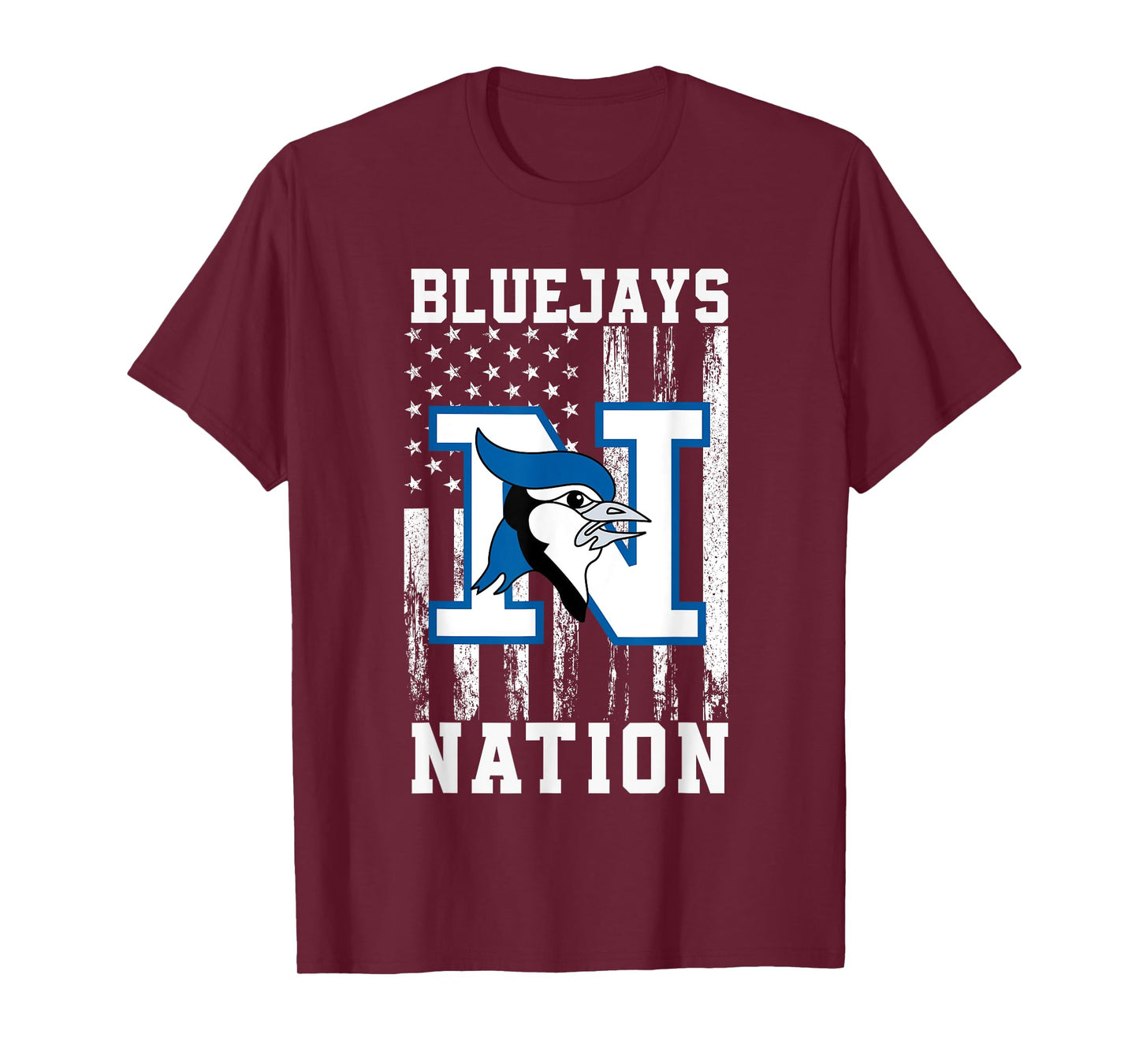 Needville Bluejays Logo Nation HS T-Shirt