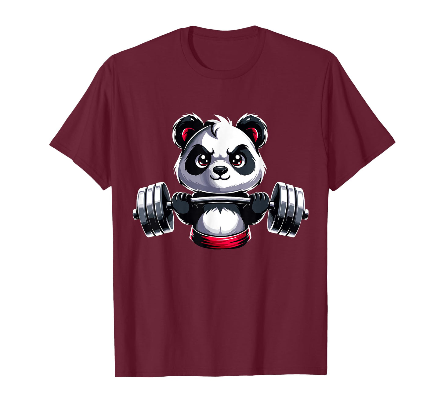 Panda Workout Fitness Gym Bodybuilder Weightlifting T-Shirt