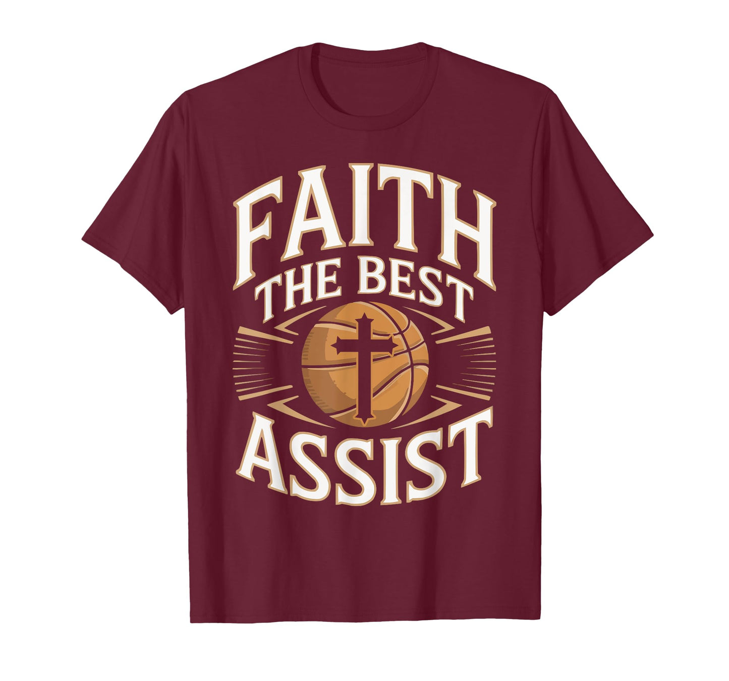 Christian Basketball Lover Religious Baller Jesus Christ T-Shirt