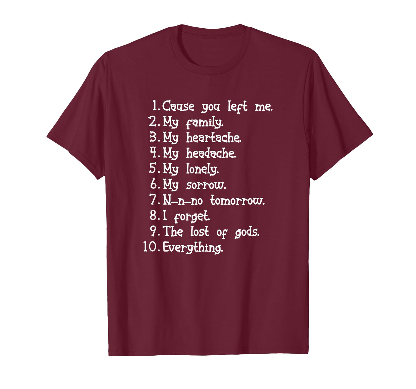 I Forget What Eight Was For Funny Saying Music T-Shirt