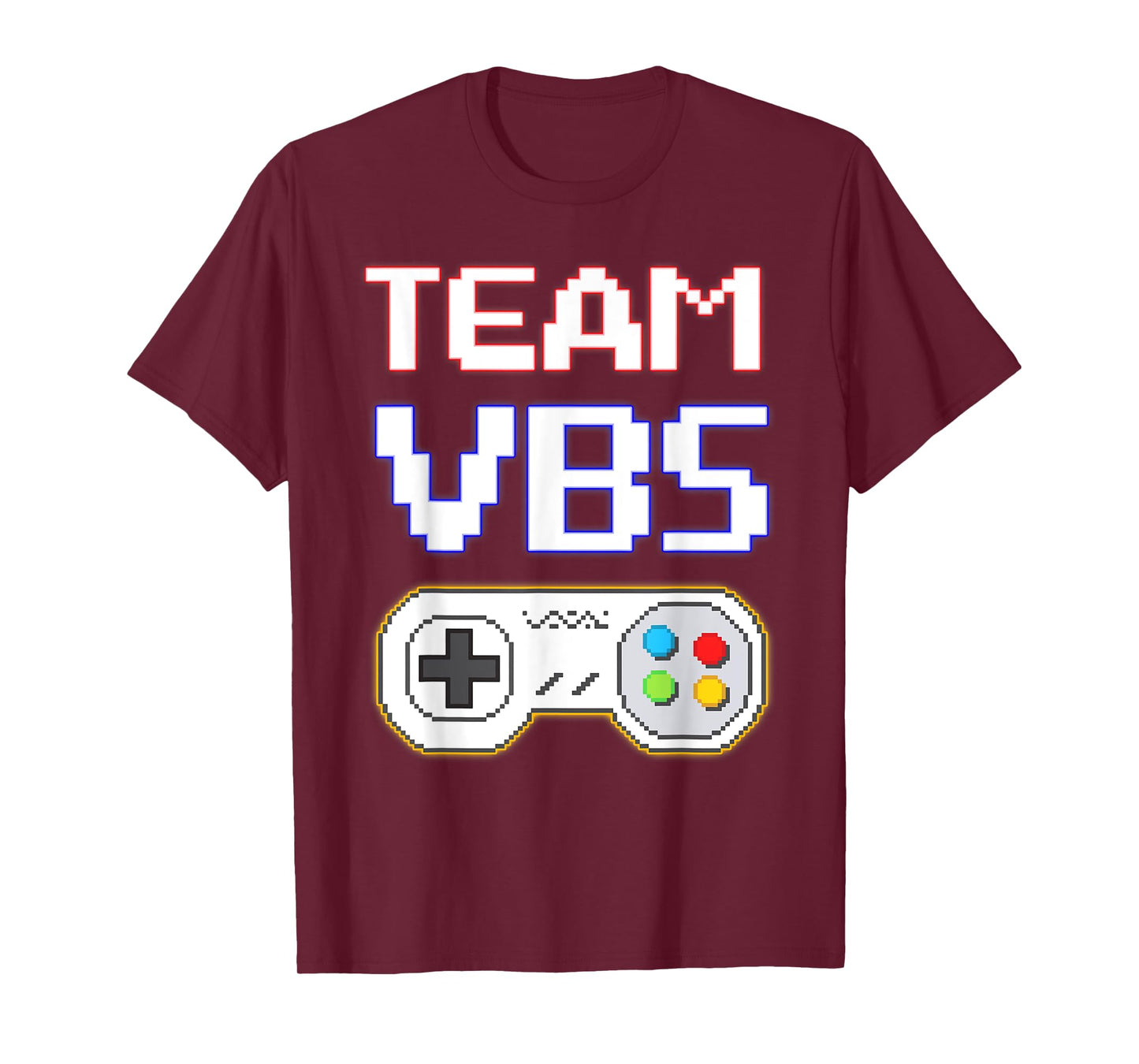 I Love VBS 2025 Team VBS Game Vacation Bible School Gamer T-Shirt