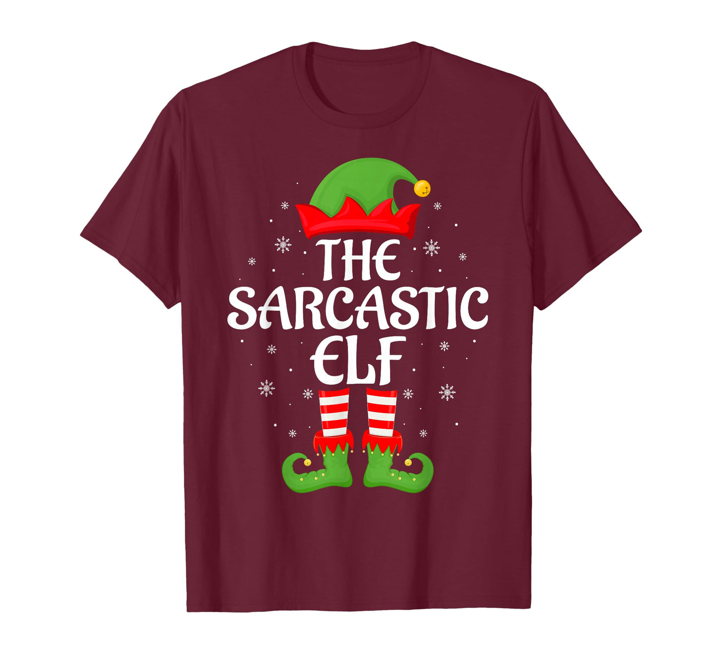 Sarcastic Elf Xmas Family Matching Elf Squad Christmas T-Shirt