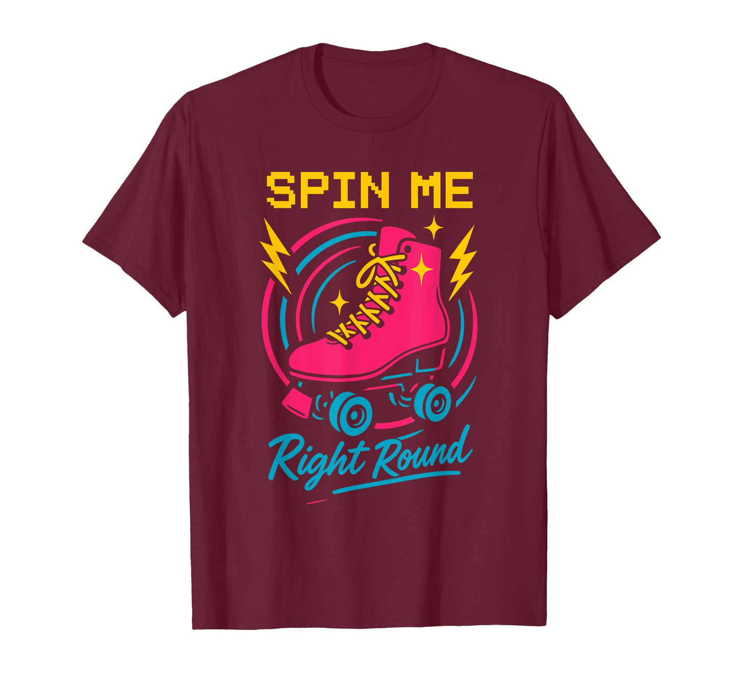 Roller Rink Crew Retro Skate Disco Vibes Rink Life Skating T-Shirt