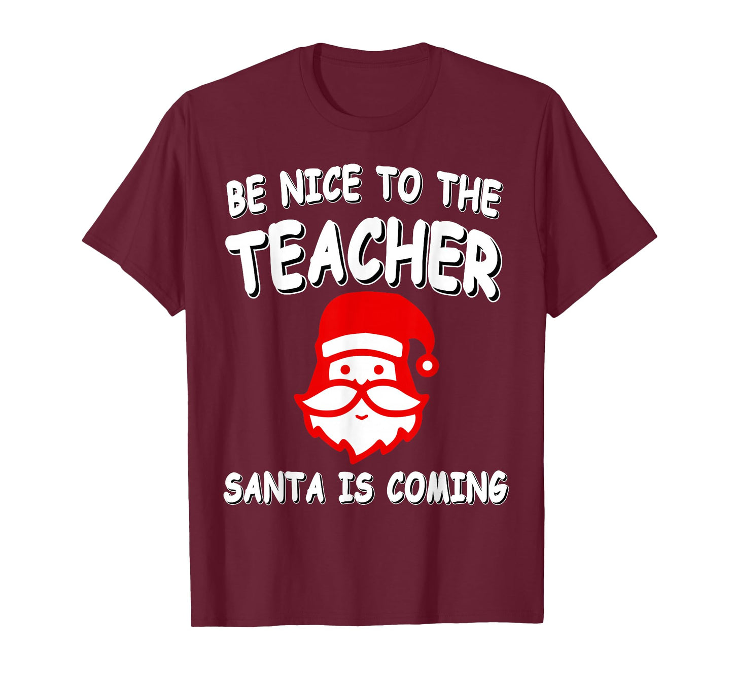 Respect Your Teacher Santa Claus Christmas Holiday Humor T-Shirt