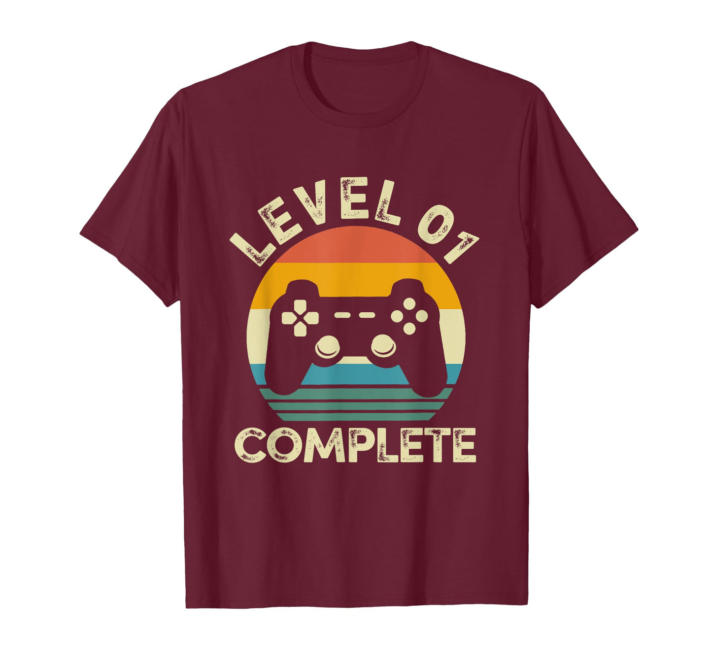 Vintage Level 01 Complete 1st Birthday 1 Year Old Video Game T-Shirt