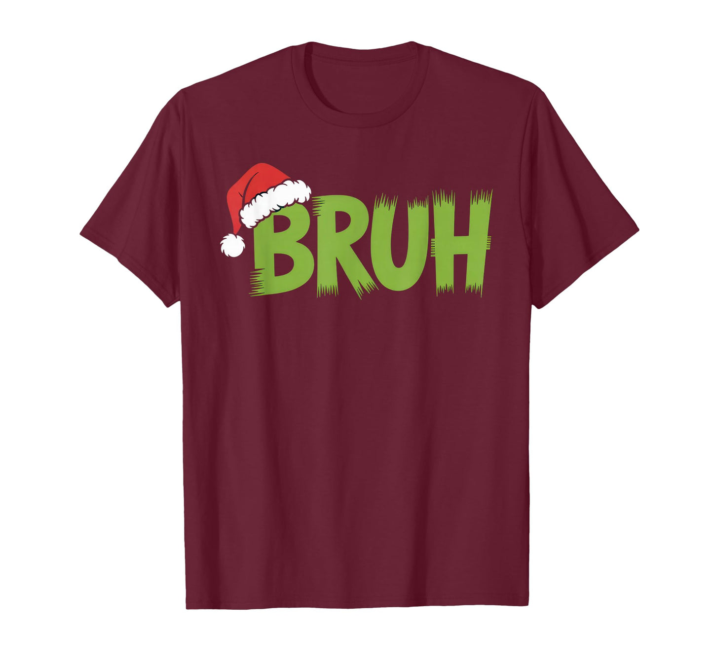 Bruh Santa Hat Christmas Vibe for Chill Teens and Funny T-Shirt