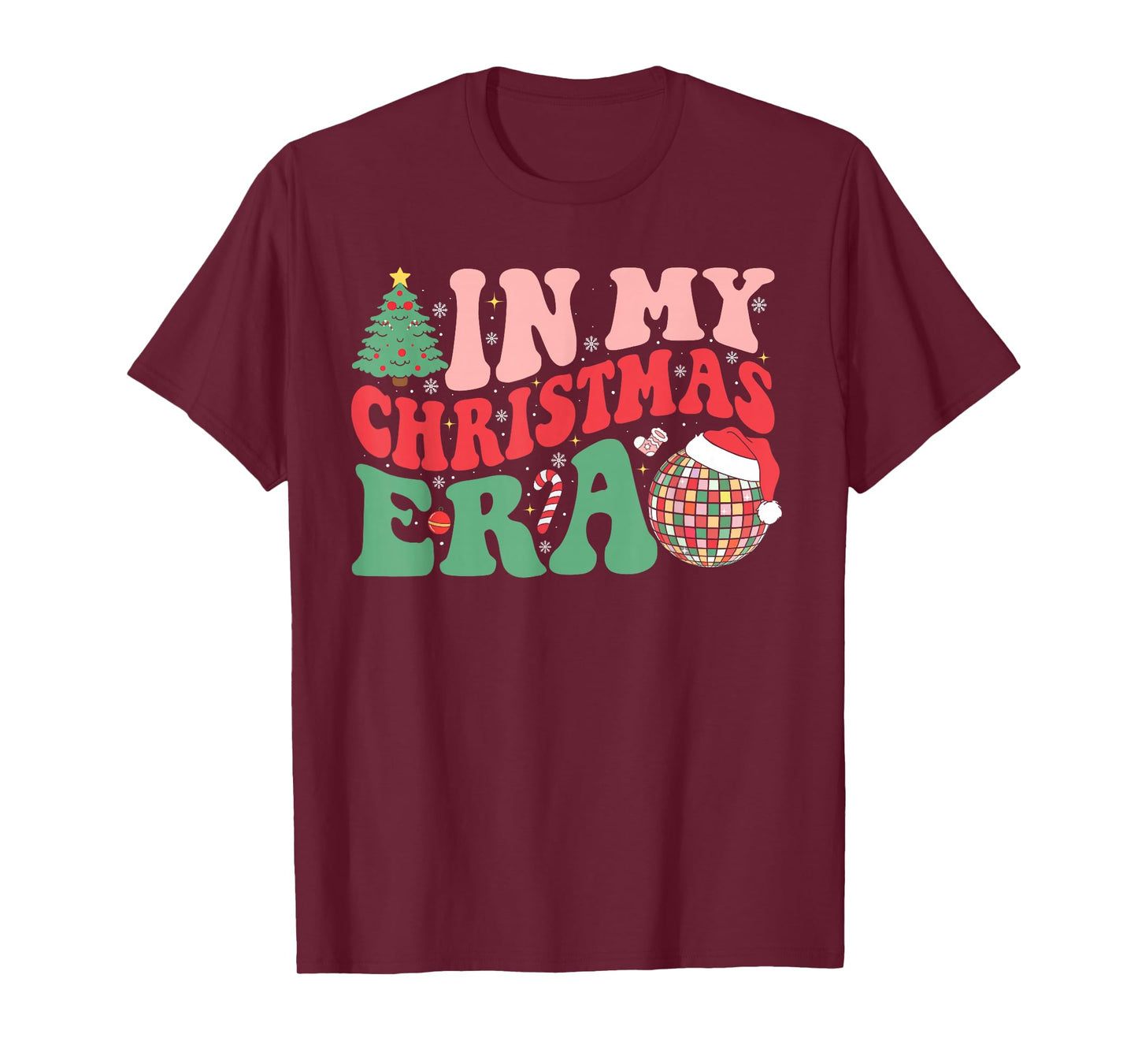 in My Christmas Era Groovy Retro Christmas Family Matching T-Shirt