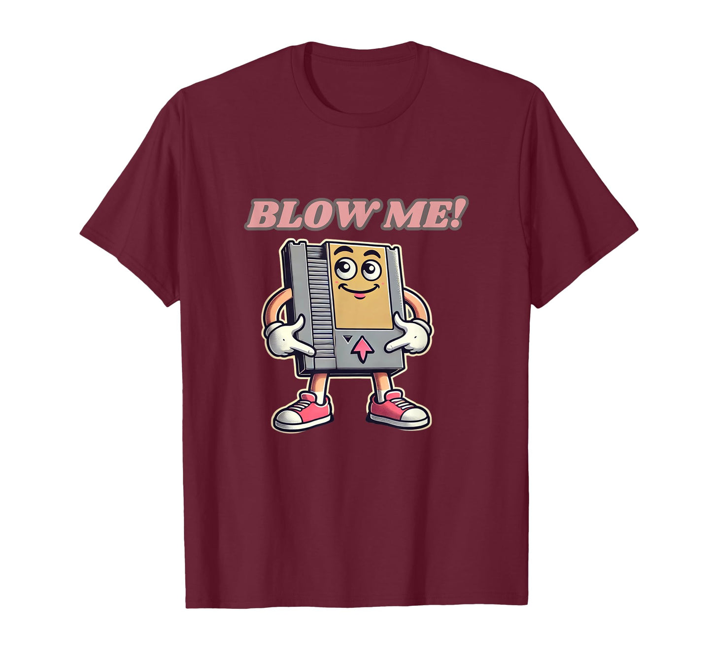 Blow Me Funny Retro Gamer T-Shirt