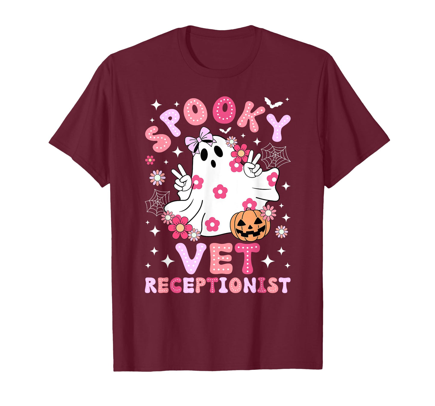 Spooky Vet Receptionist Halloween Veterinarian Receptionist T-Shirt