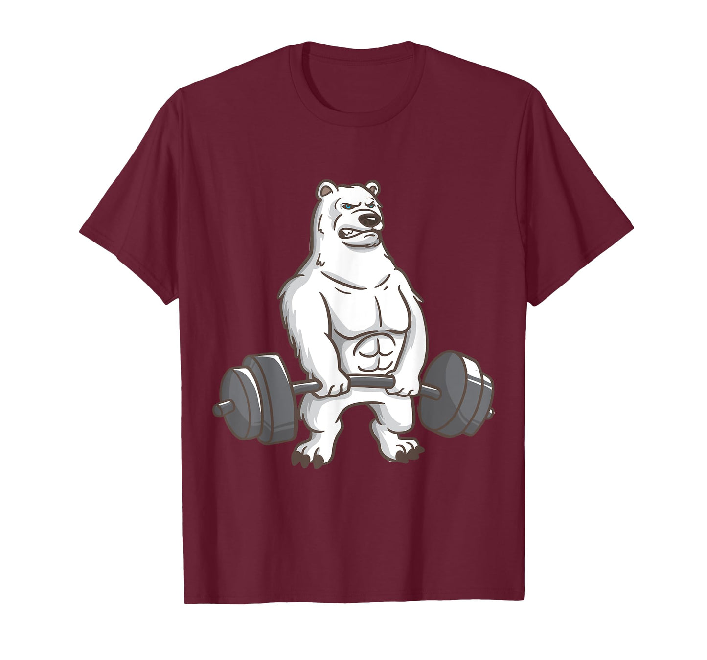 Polar Bear Powerlifting Weightlifting Gym And Animal Lovers T-Shirt