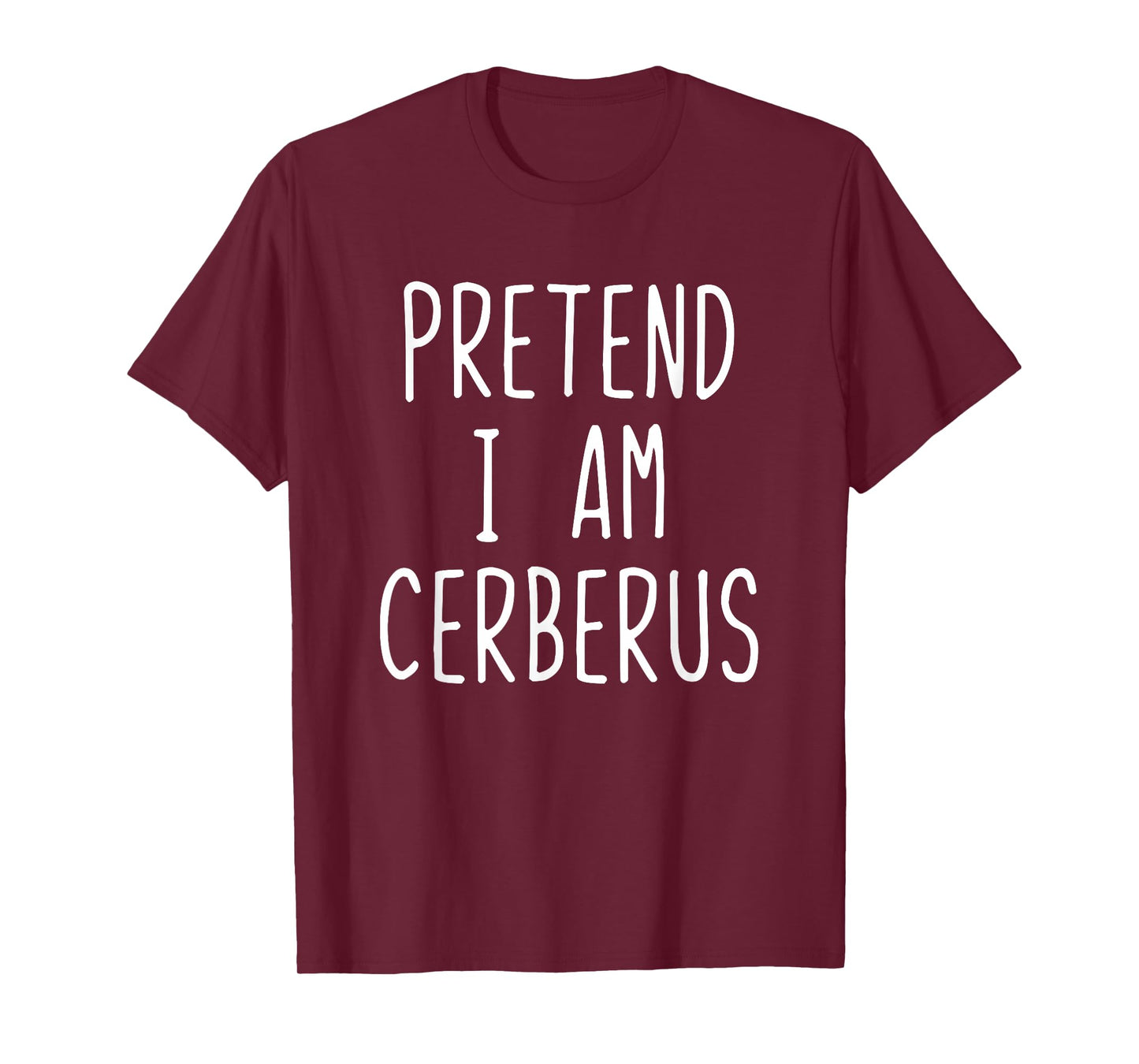 Pretend I'm Cerberus Costume Halloween Funny Lazy Adult Kids T-Shirt