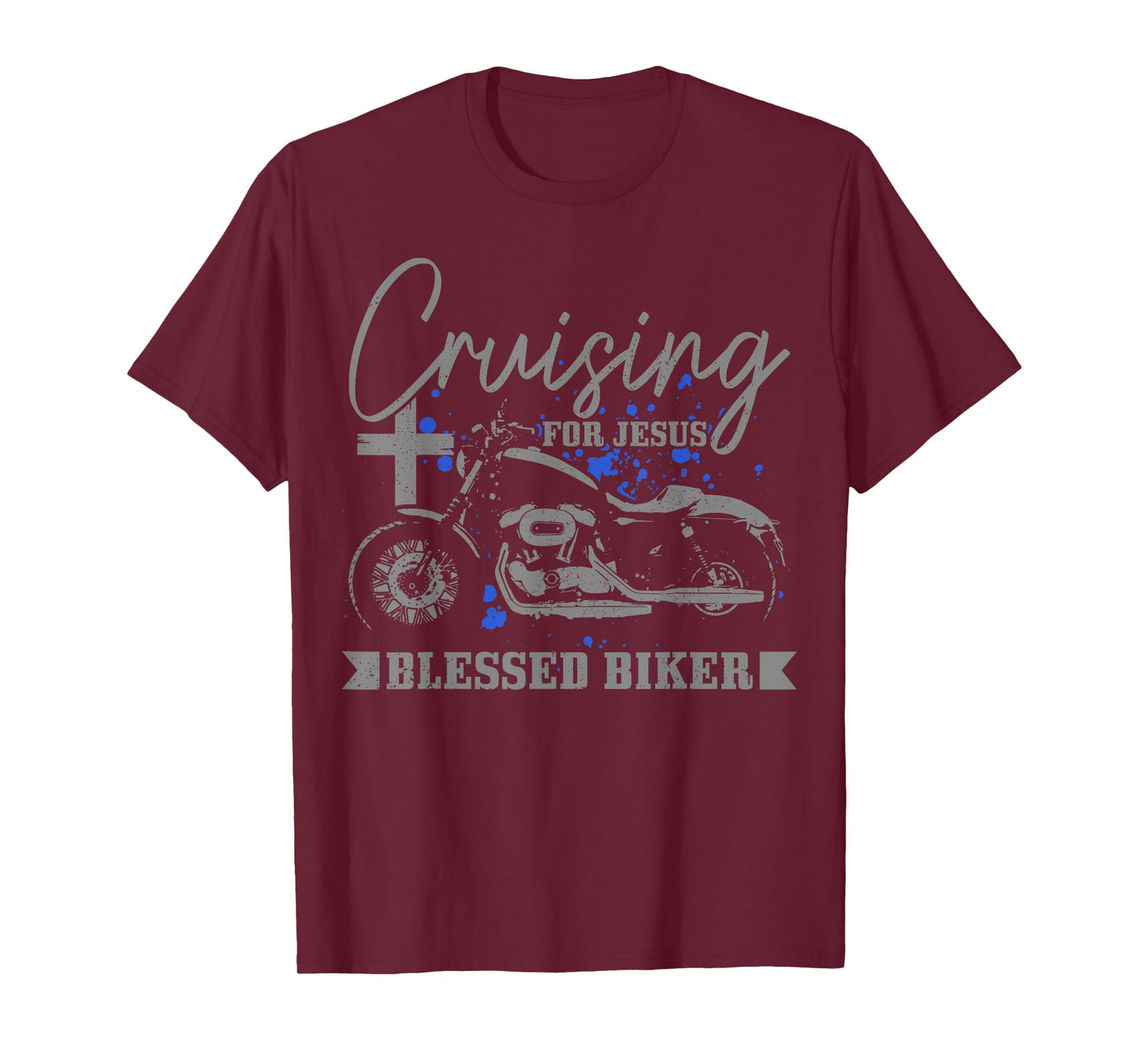 Christian Biker Cruising For Jesus Blessed Motorcycle T-Shirt