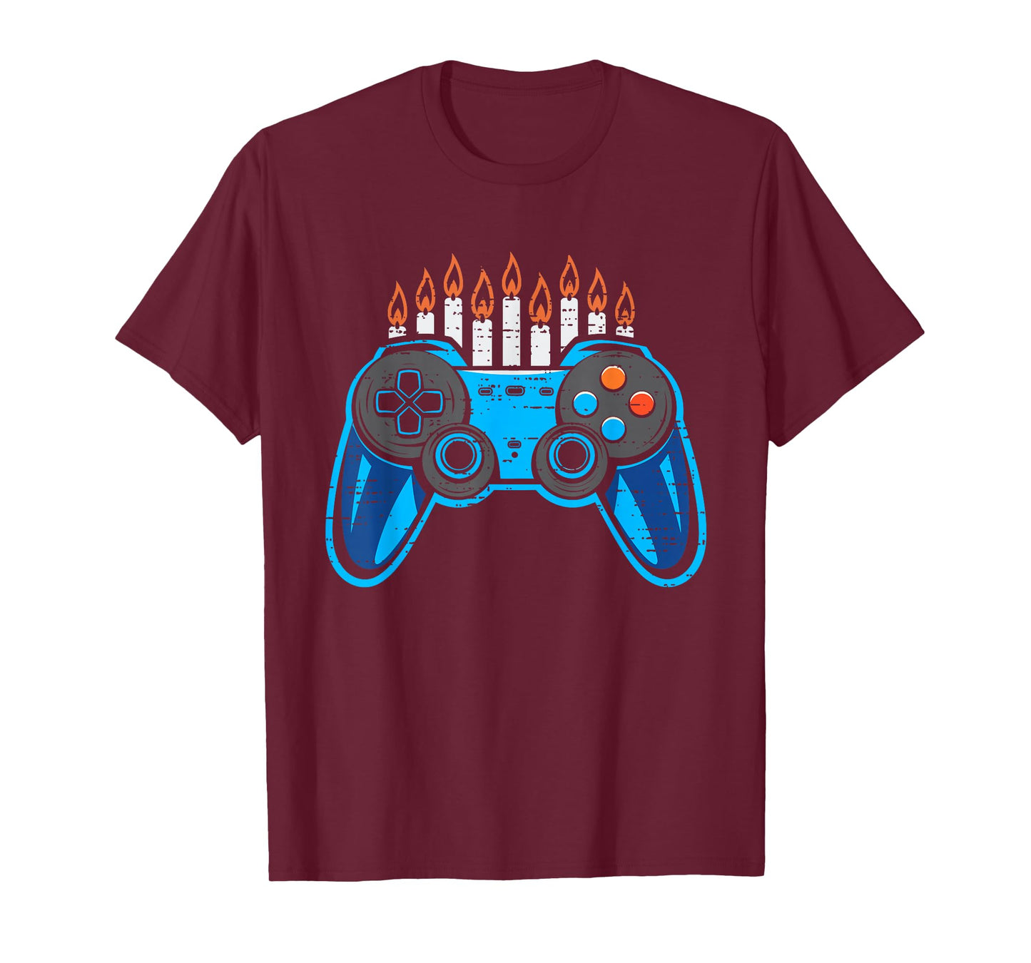 Hanukkah Video Game Chanukah Jewish Gamer Mens Boys Kids T-Shirt