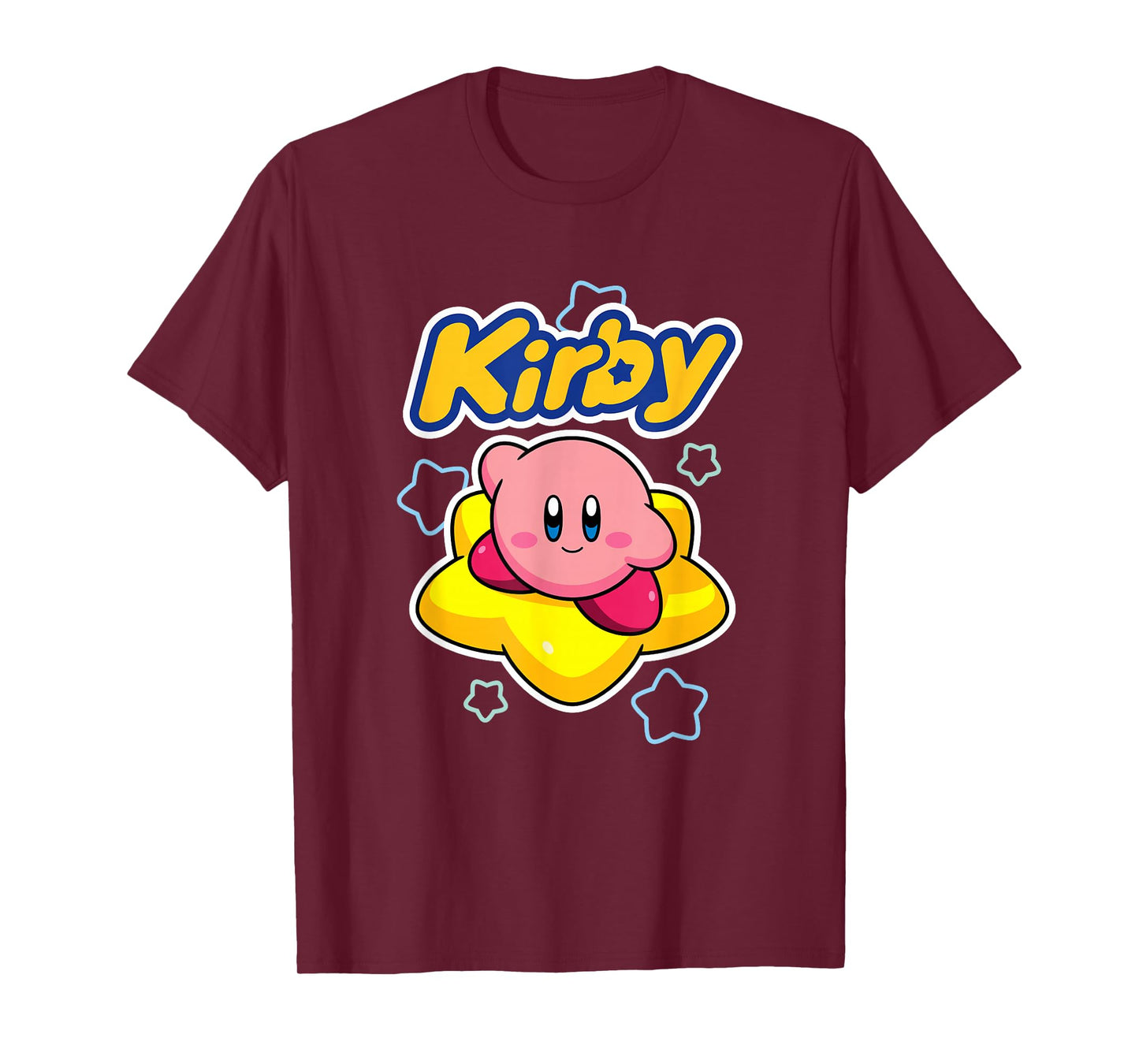 Kirby Nintendo Big Star Surfing Portrait T-Shirt