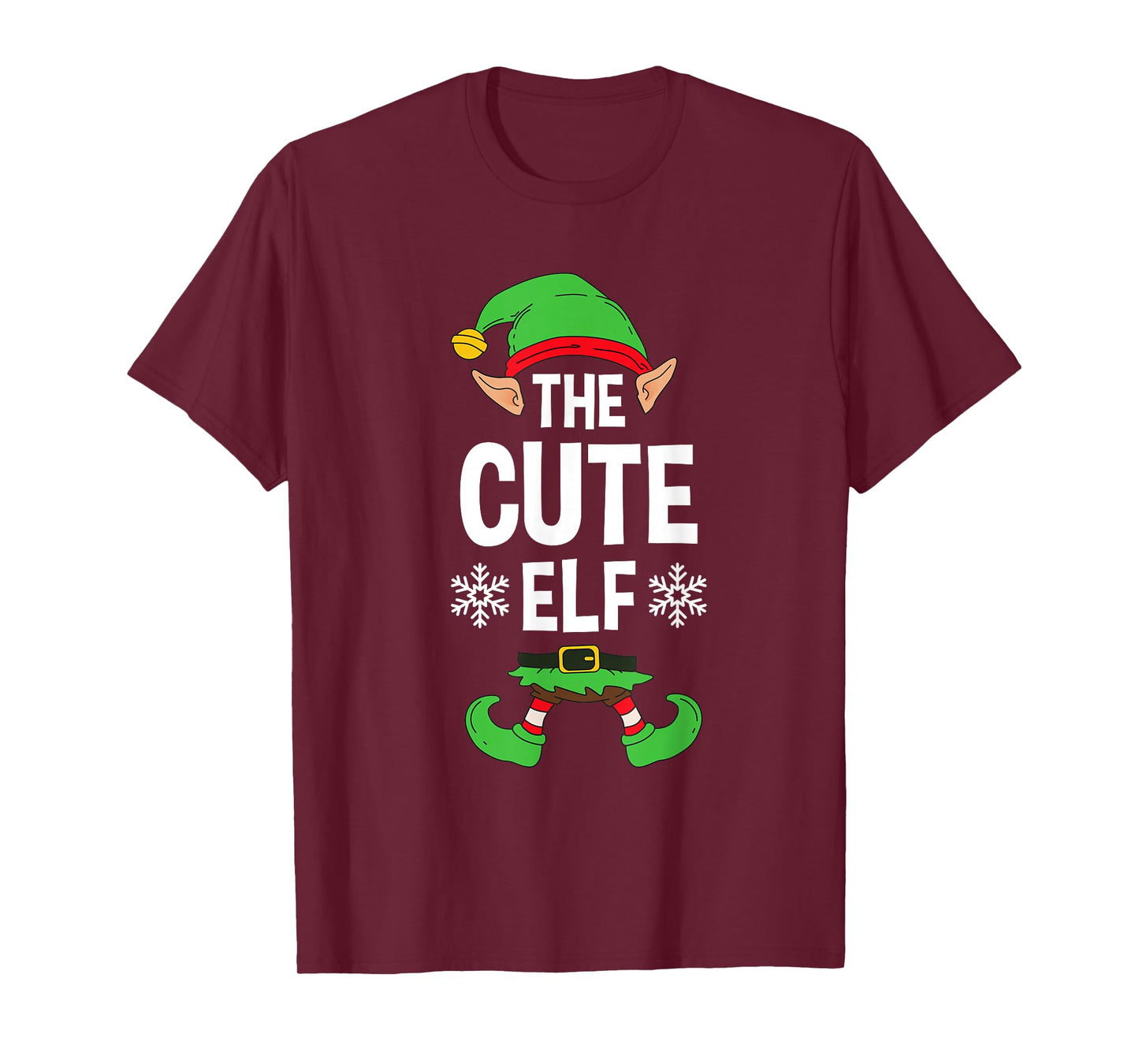 The Cute Elf Party Family Group Matching X-Mas Cutest Saying T-Shirt