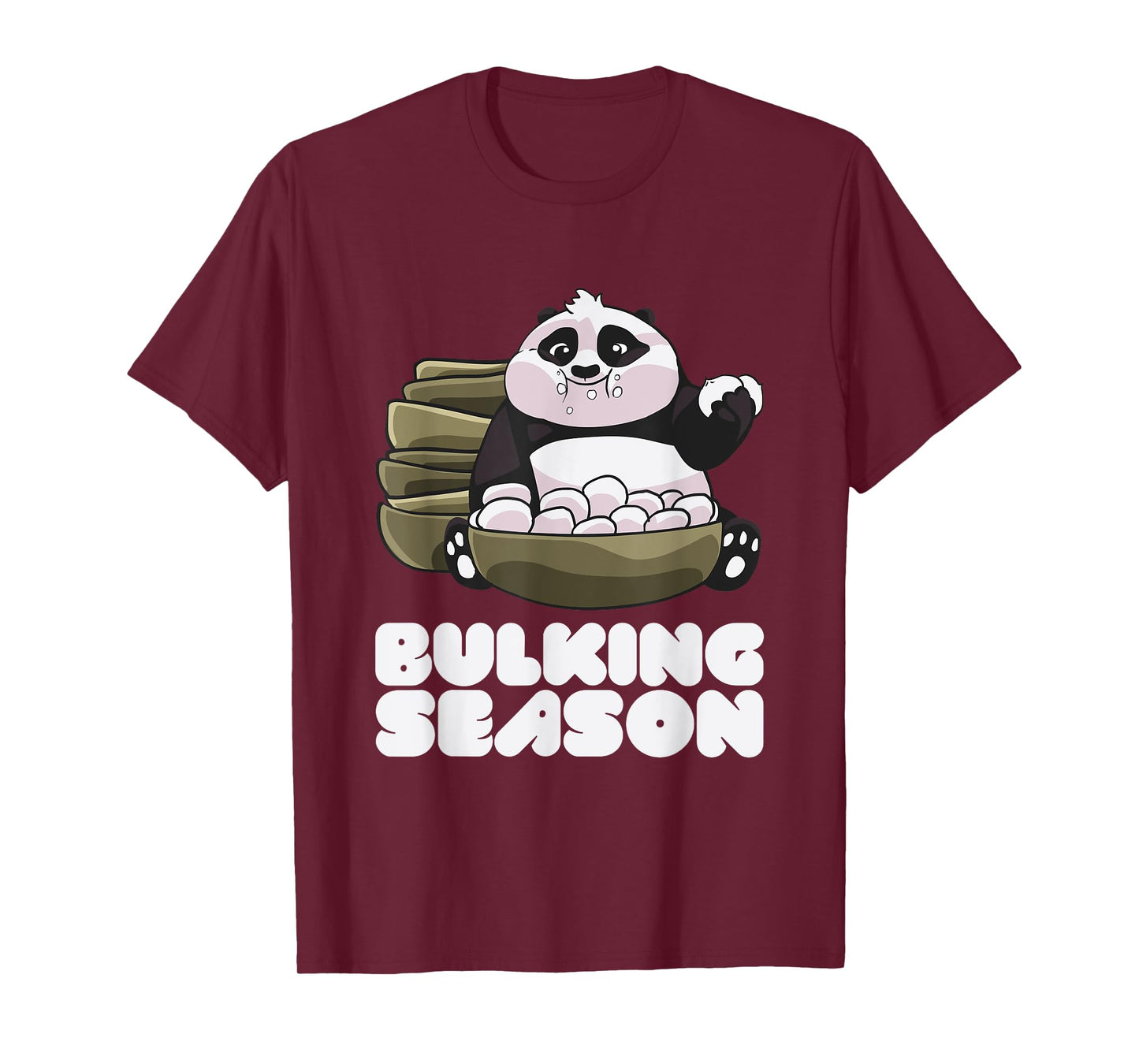 Funny Bulking Season Clean Bulk Cute Panda Bear Gift T-Shirt