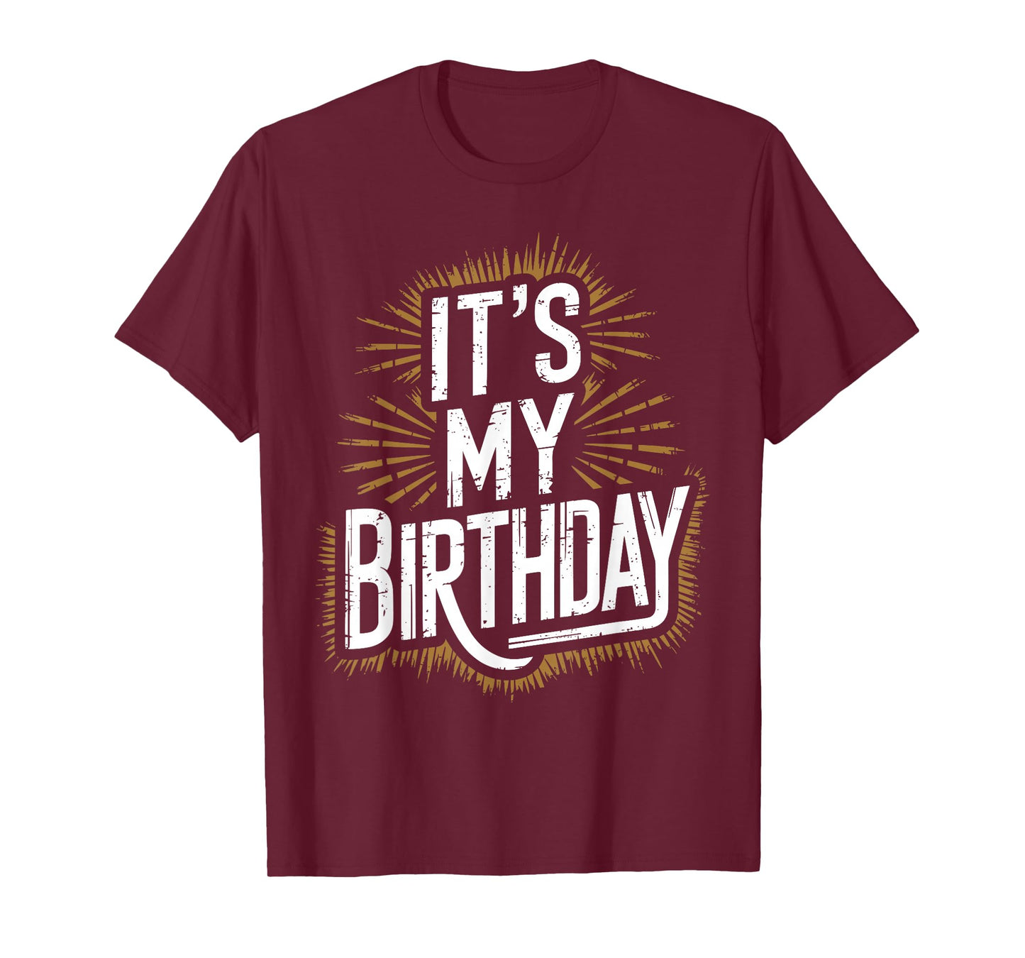 Vintage It's My Birthday Distressed Men Women Kids B-day T-Shirt