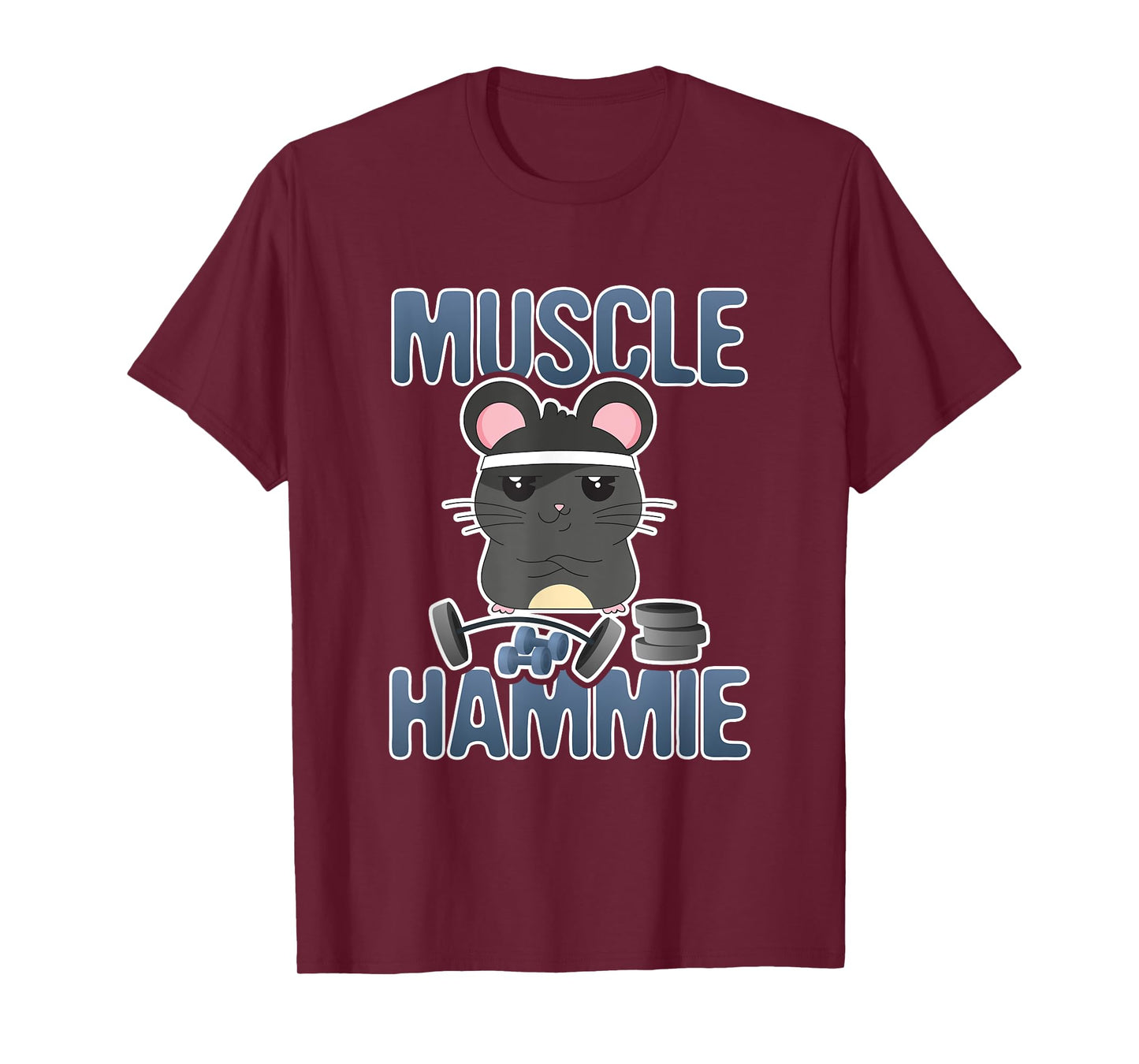 Muscle Hammie Funny Hamster Gym Work Out T-Shirt