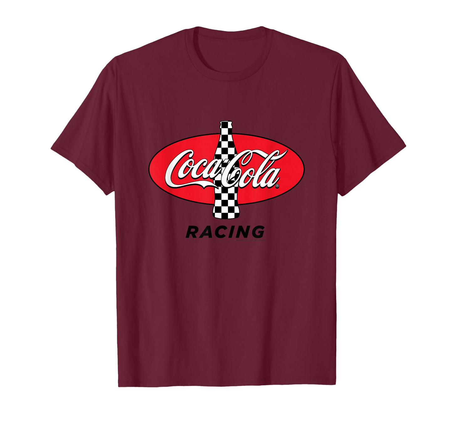 Coca-Cola Racing Red Checkered Vintage T-Shirt