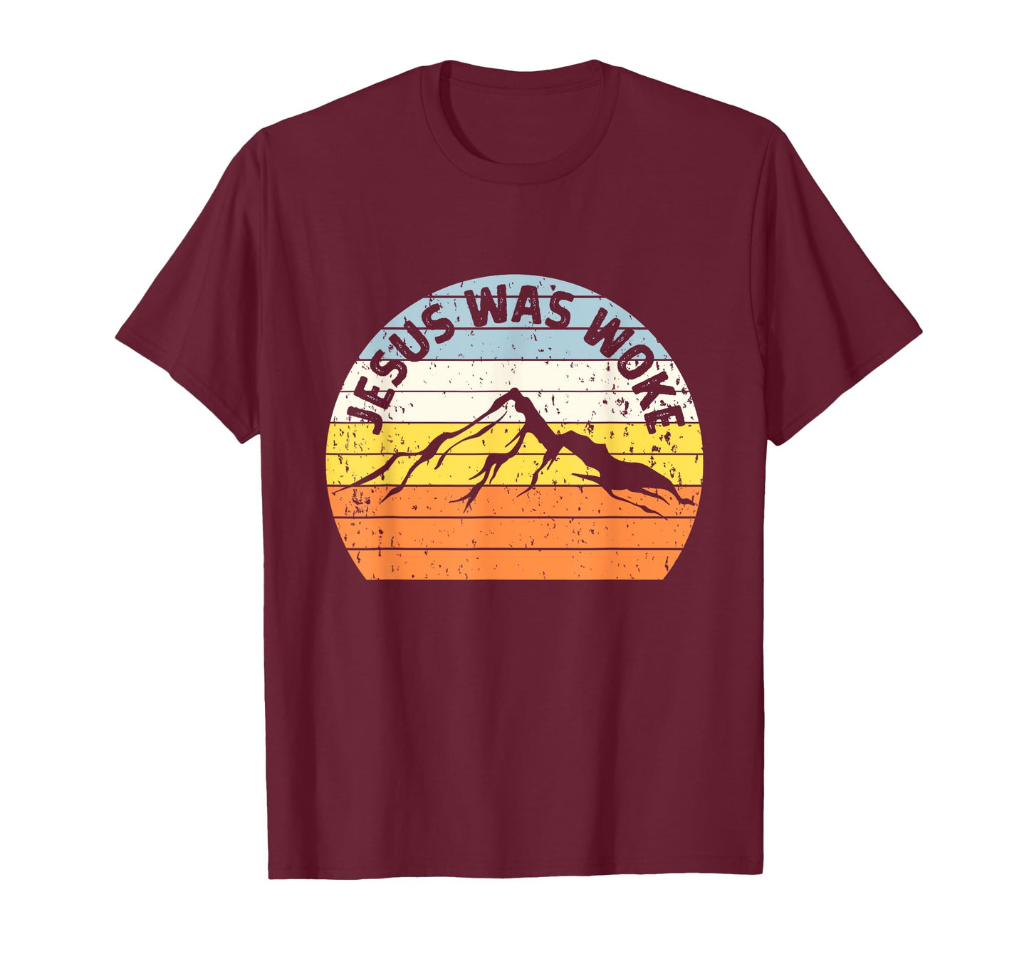 Sunset Vintage Jesus Was Woke T-Shirt