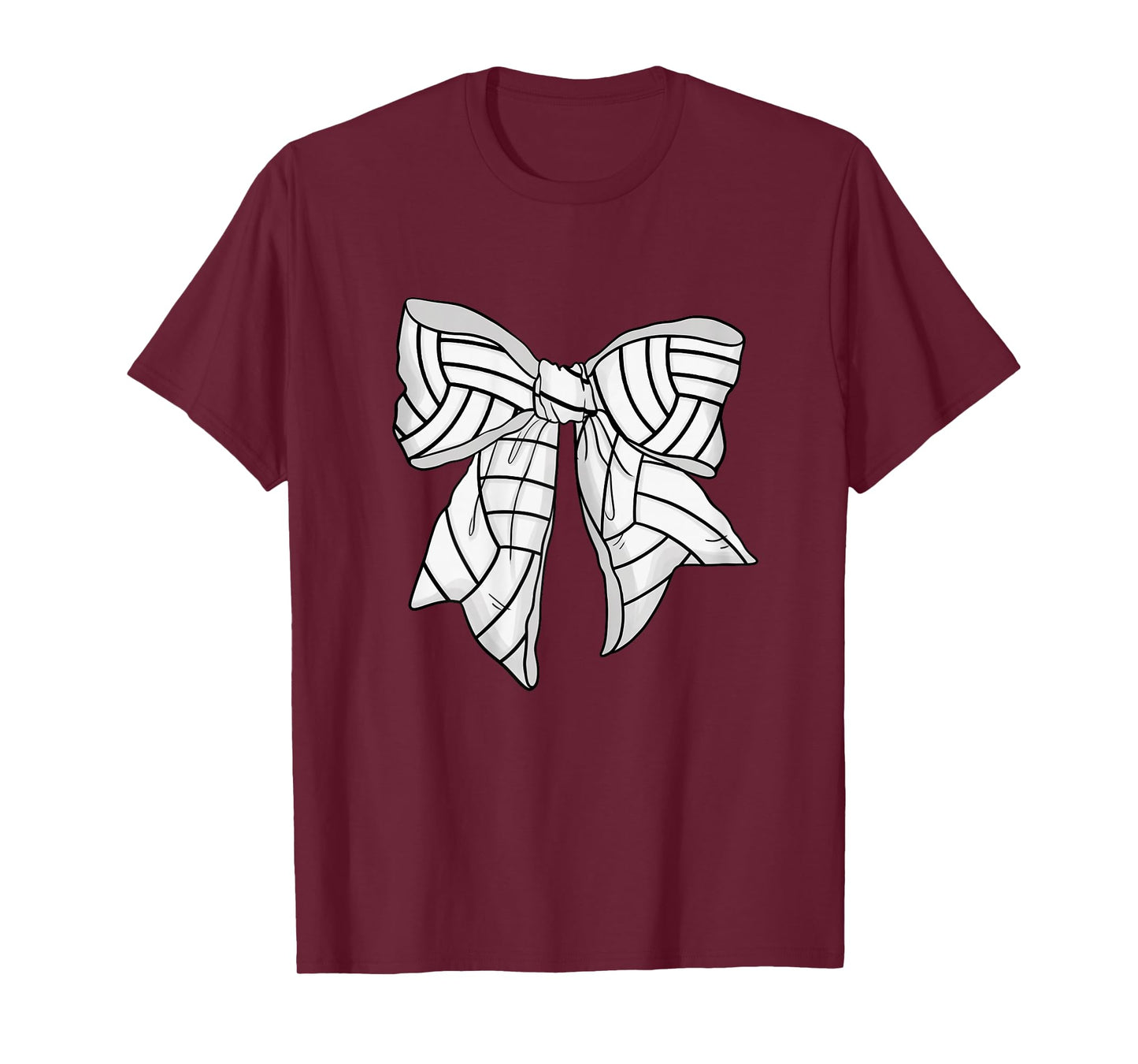 Coquette Volleyball Bow for Teen Girls Sports Mom Women T-Shirt
