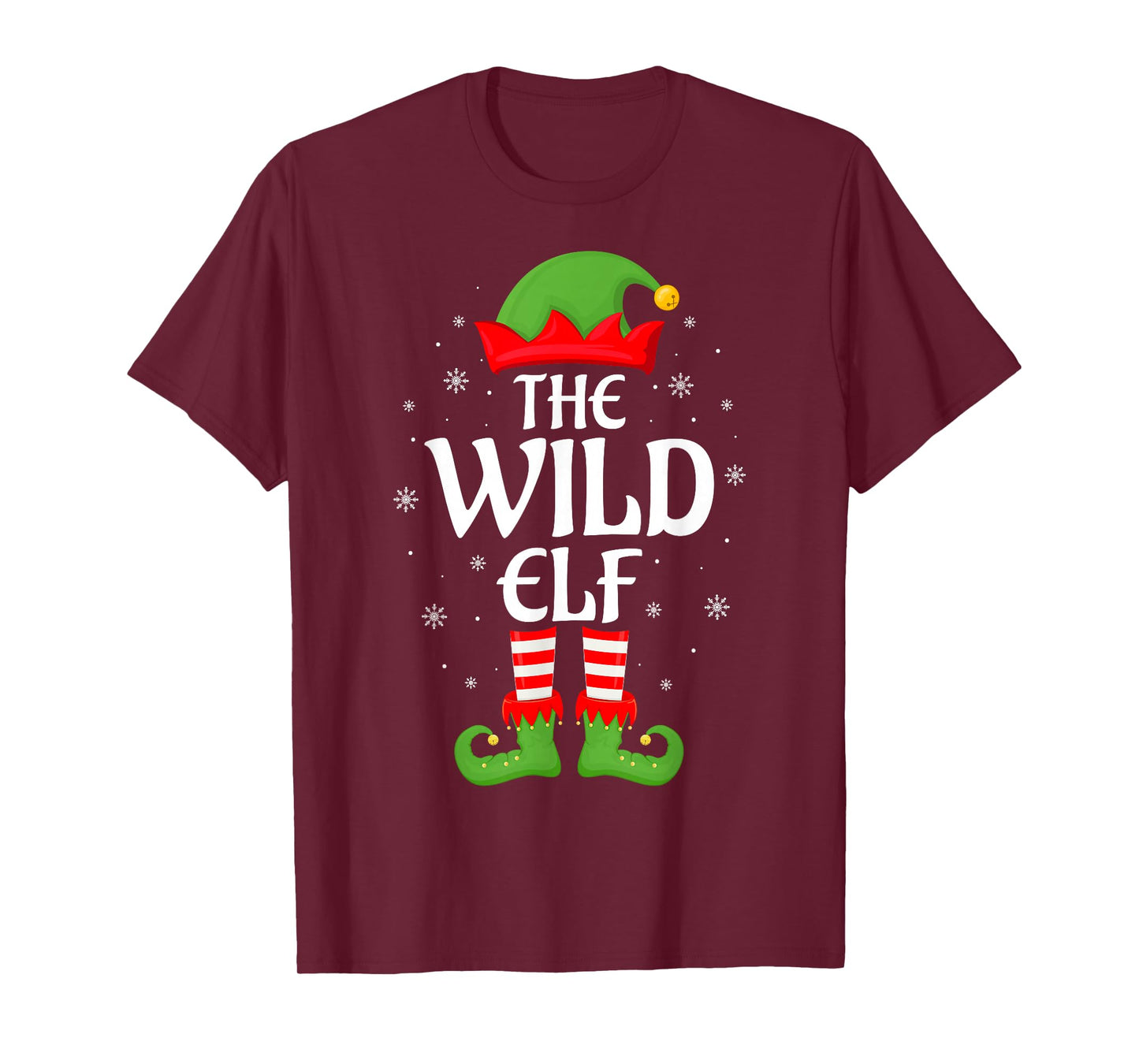 Wild Elf Xmas Family Matching Elf Squad Christmas T-Shirt
